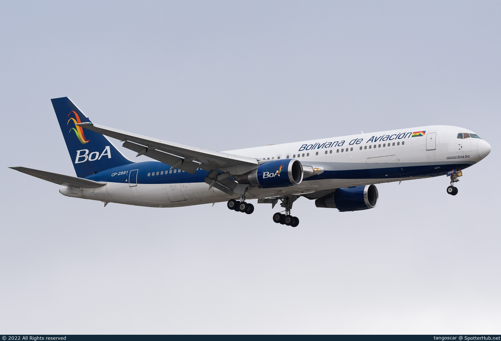 Photo of CP-2881 - Boeing 767-33A(ER) operated by Boliviana de Aviación