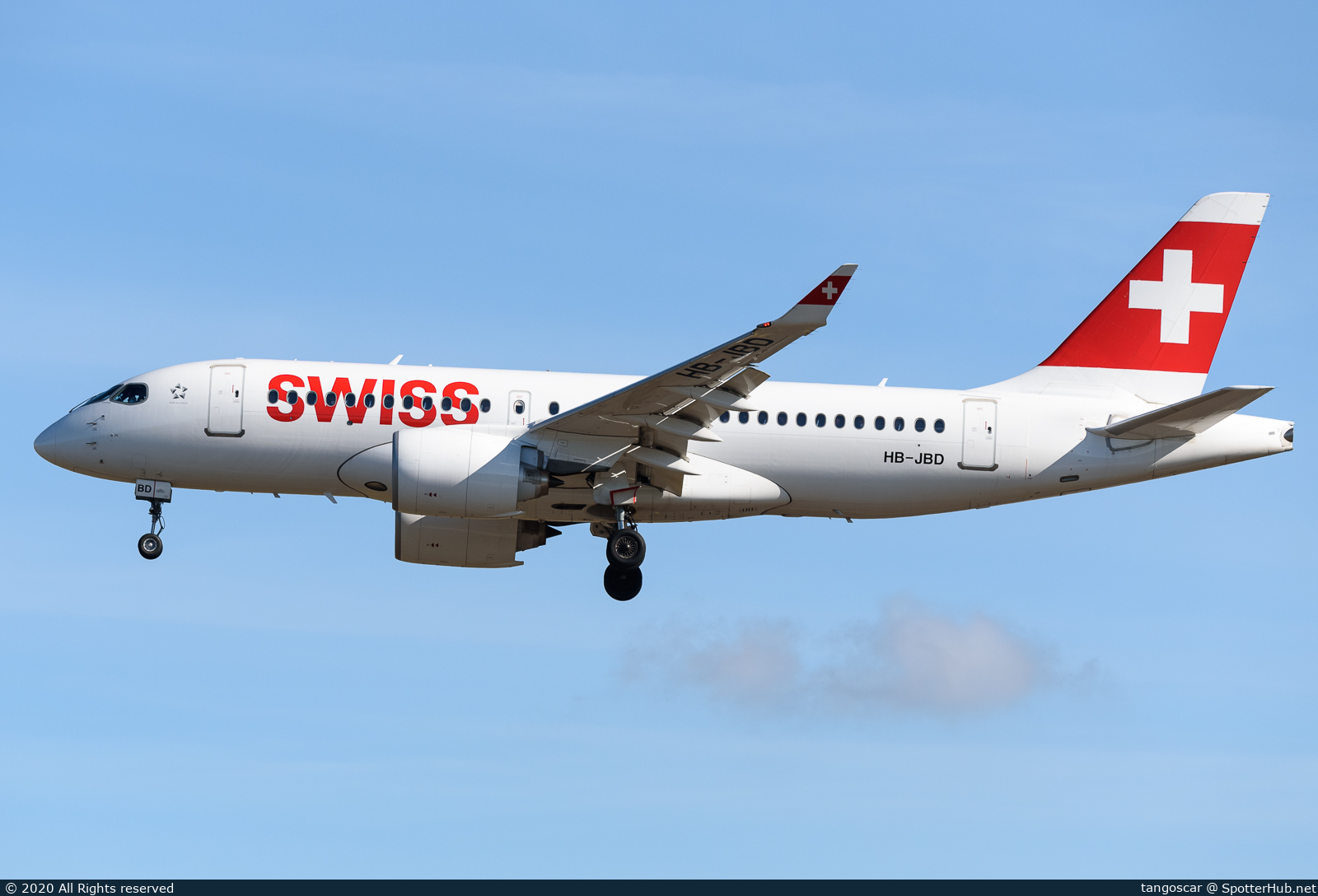 Photo of HB-JBD - Airbus A220-100 operated by Swiss International Air Lines