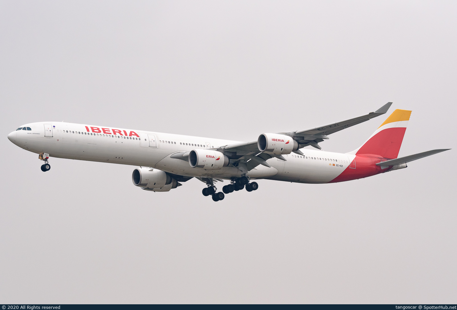 Photo of EC-KZI - Airbus A340-642 operated by Iberia