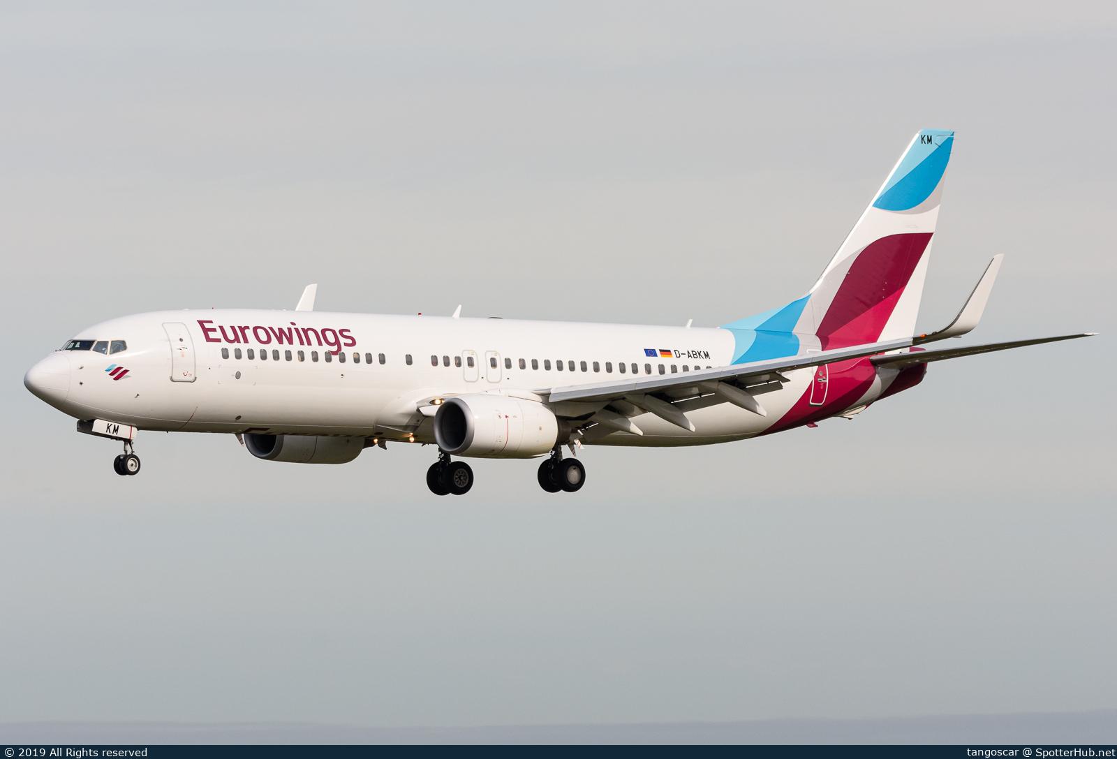 Photo of D-ABKM - Boeing 737-86J operated by Eurowings (opb TUIfly)