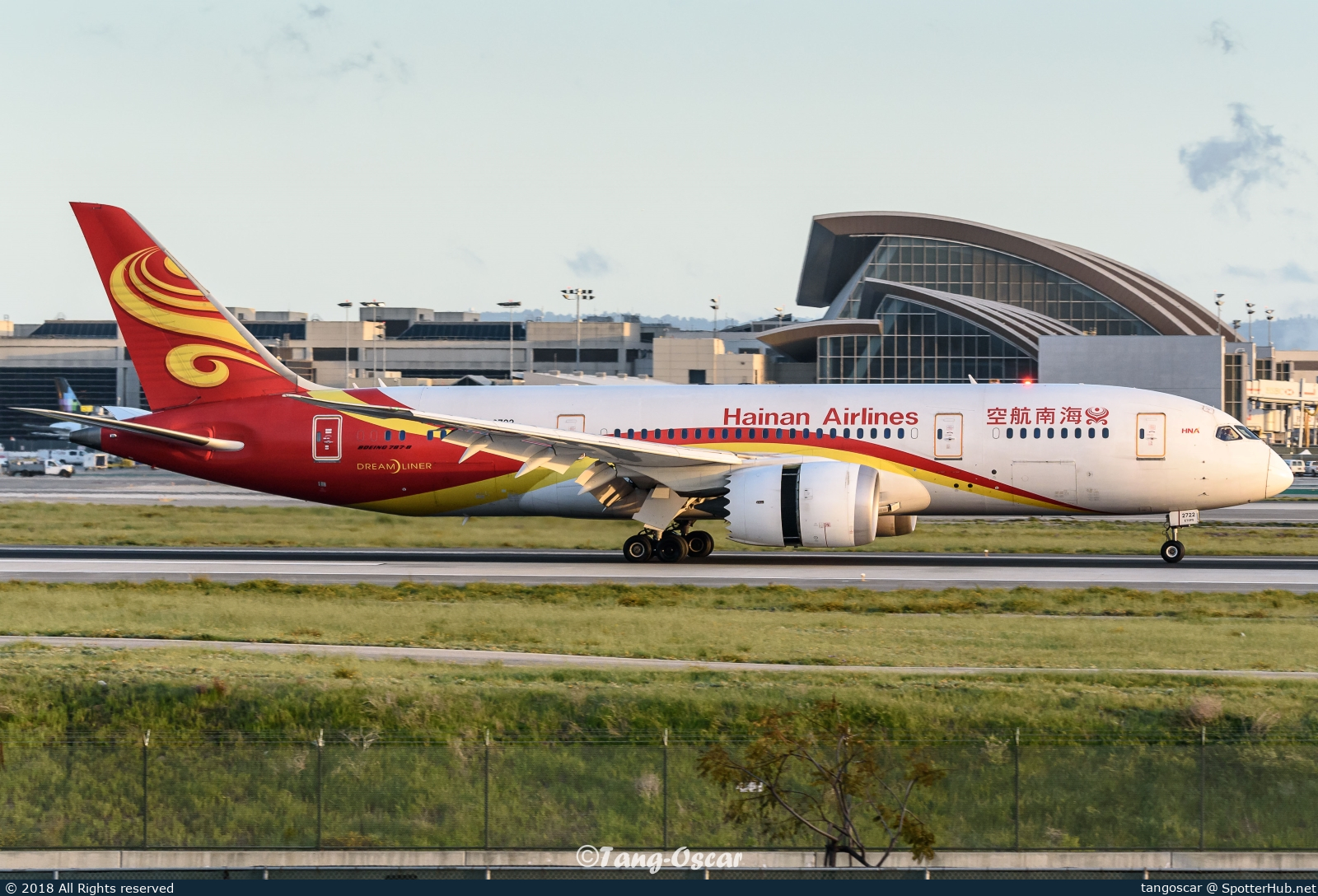 Photo of B-2722 - Boeing 787-8 Dreamliner operated by Hainan Airlines