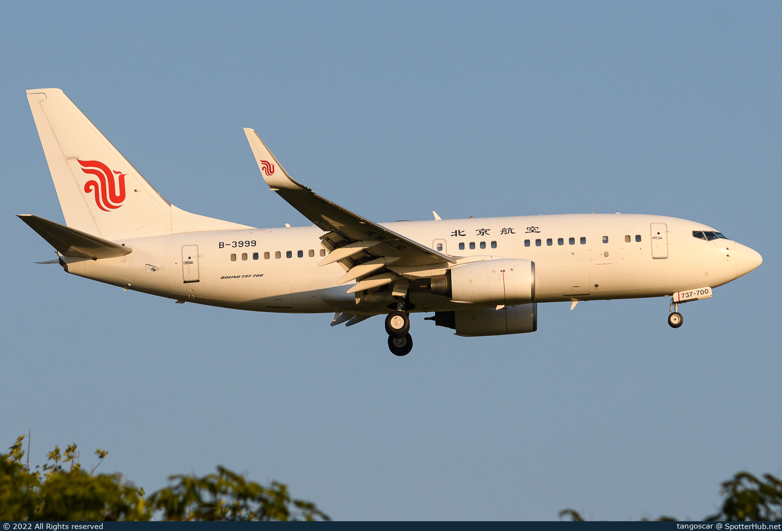 Photo of B-3999 - Boeing 737-79L(BBJ) operated by Beijing Airlines