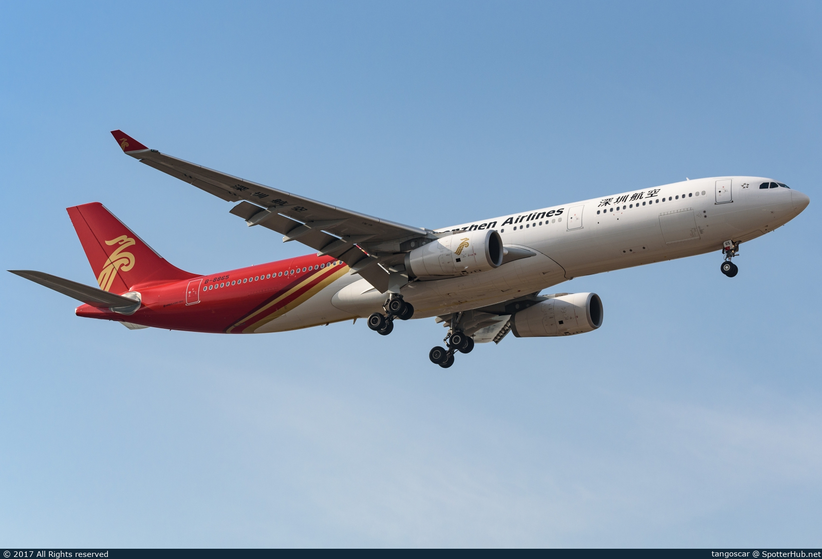 Photo of B-8865 - Airbus A330-343 operated by Shenzhen Airlines