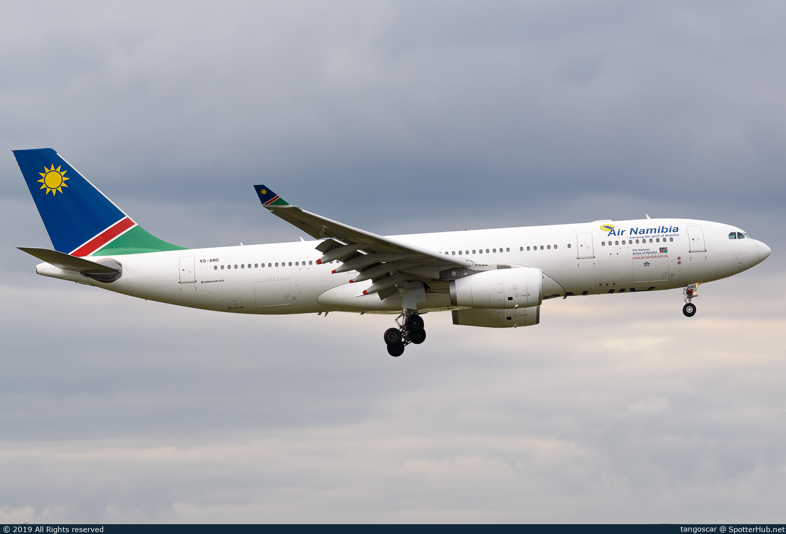 Photo of V5-ANO - Airbus A330-243 operated by Air Namibia