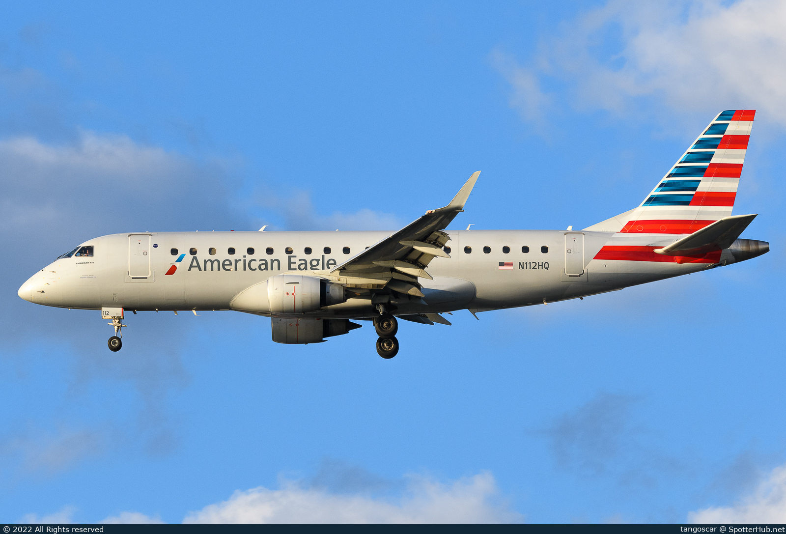 Photo of N112HQ - Embraer ERJ-175LR operated by American Eagle (opb Republic Airways)