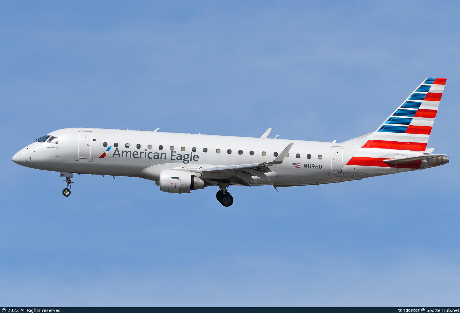 Photo of N119HQ - Embraer ERJ-175LR operated by American Eagle (opb Republic Airways)