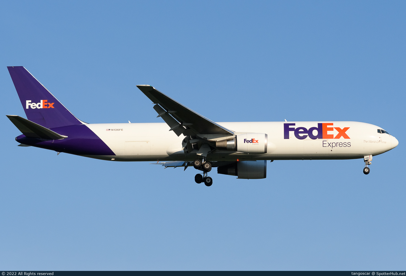 Photo of N136FE - Boeing 767-300F operated by FedEx