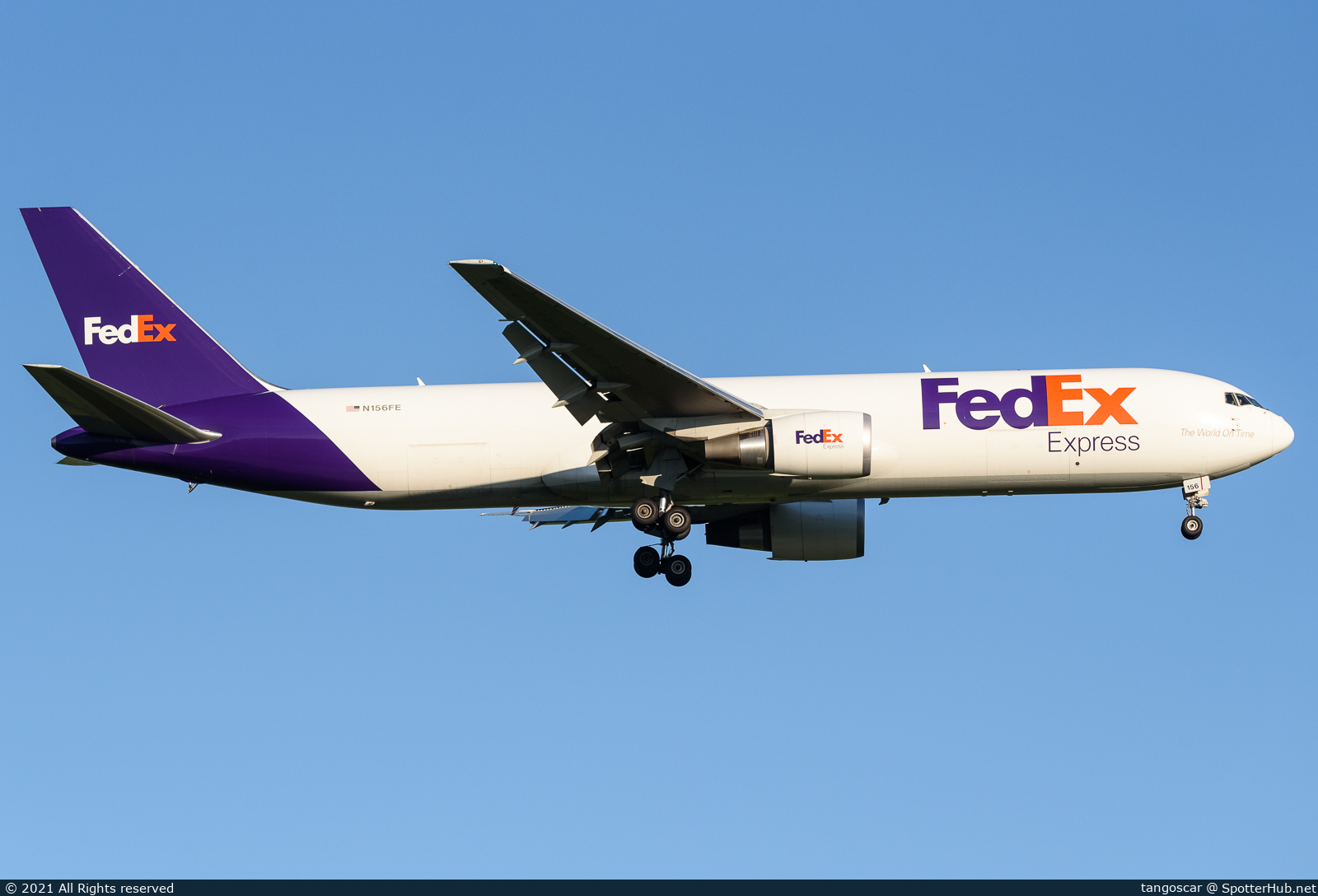 Photo of N156FE - Boeing 767-3S2F operated by FedEx