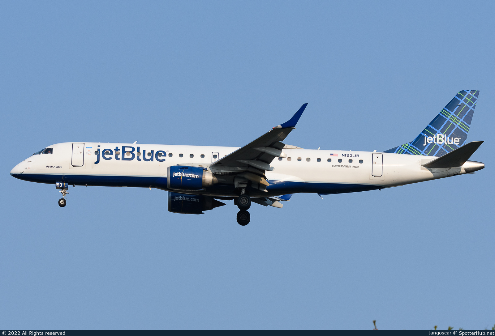 Photo of N193JB - Embraer ERJ-190AR operated by jetBlue Airways