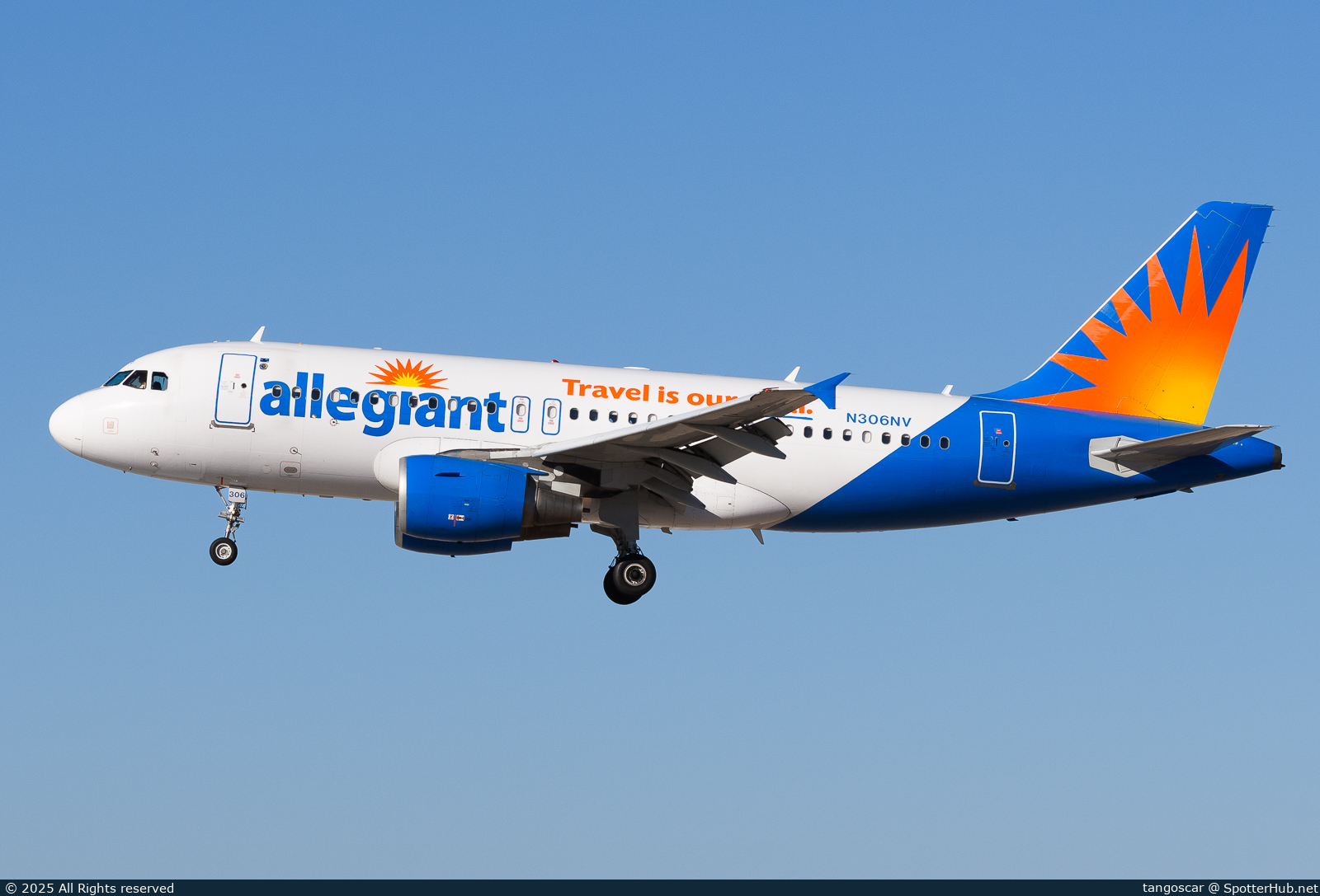 Photo of N306NV - Airbus A319-112 operated by Allegiant Air