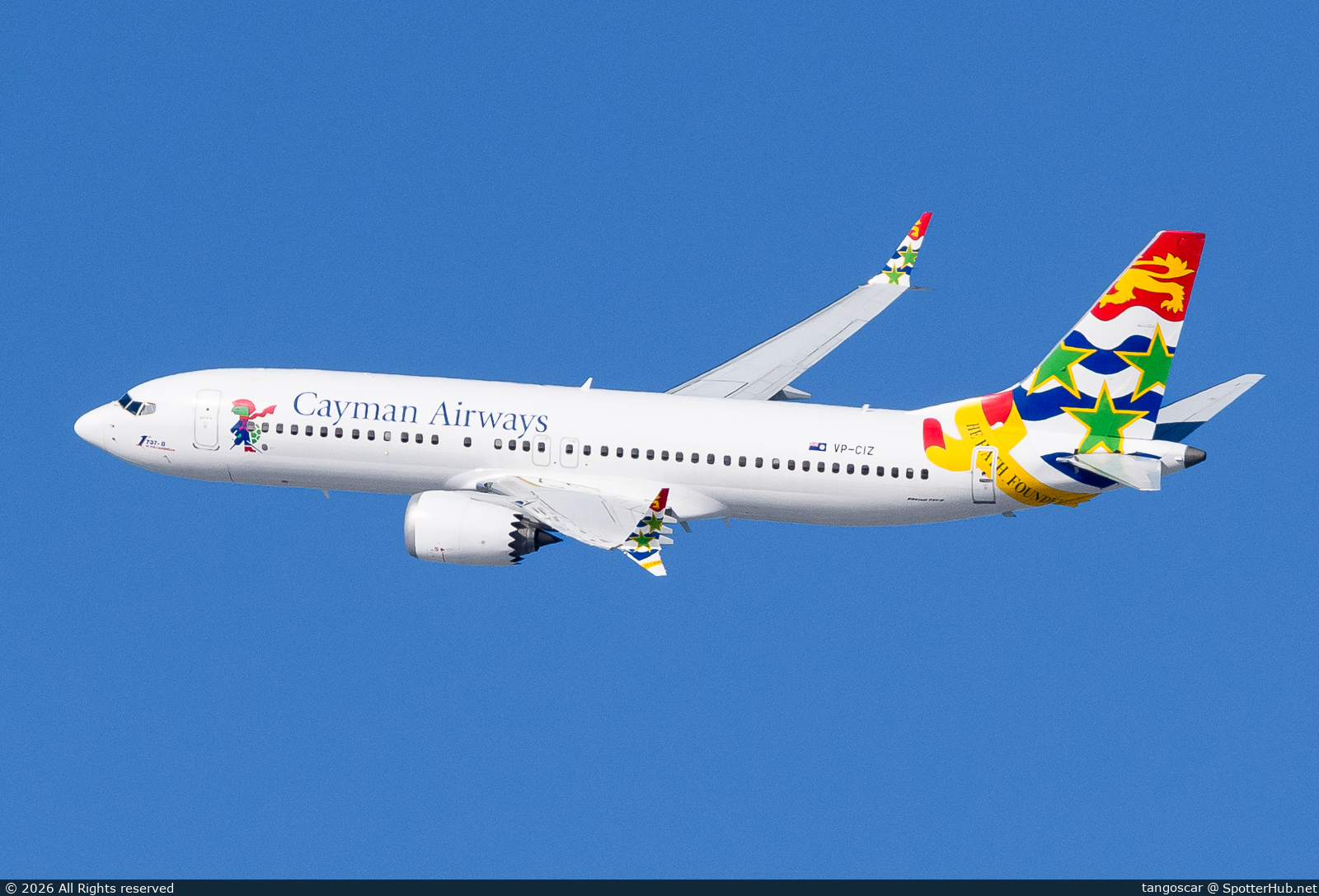 Photo of VP-CIZ - Boeing 737 MAX 8 operated by Cayman Airways