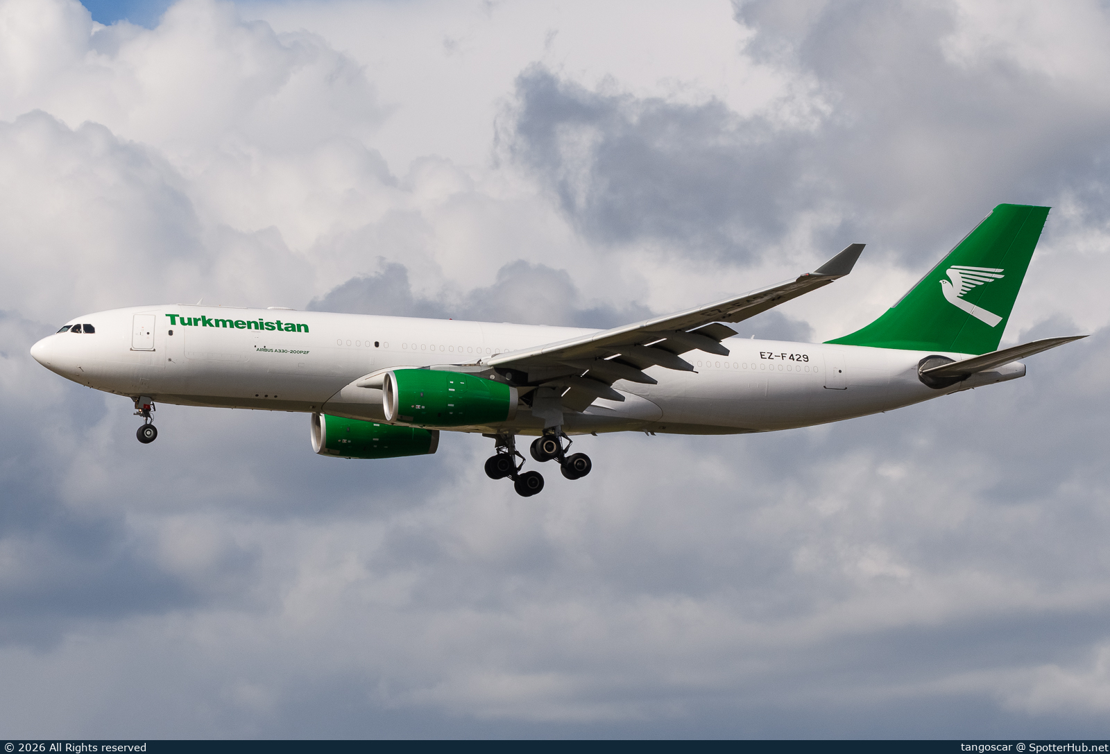 Photo of EZ-F429 - Airbus A330-243(P2F) operated by Turkmenistan Airlines Cargo