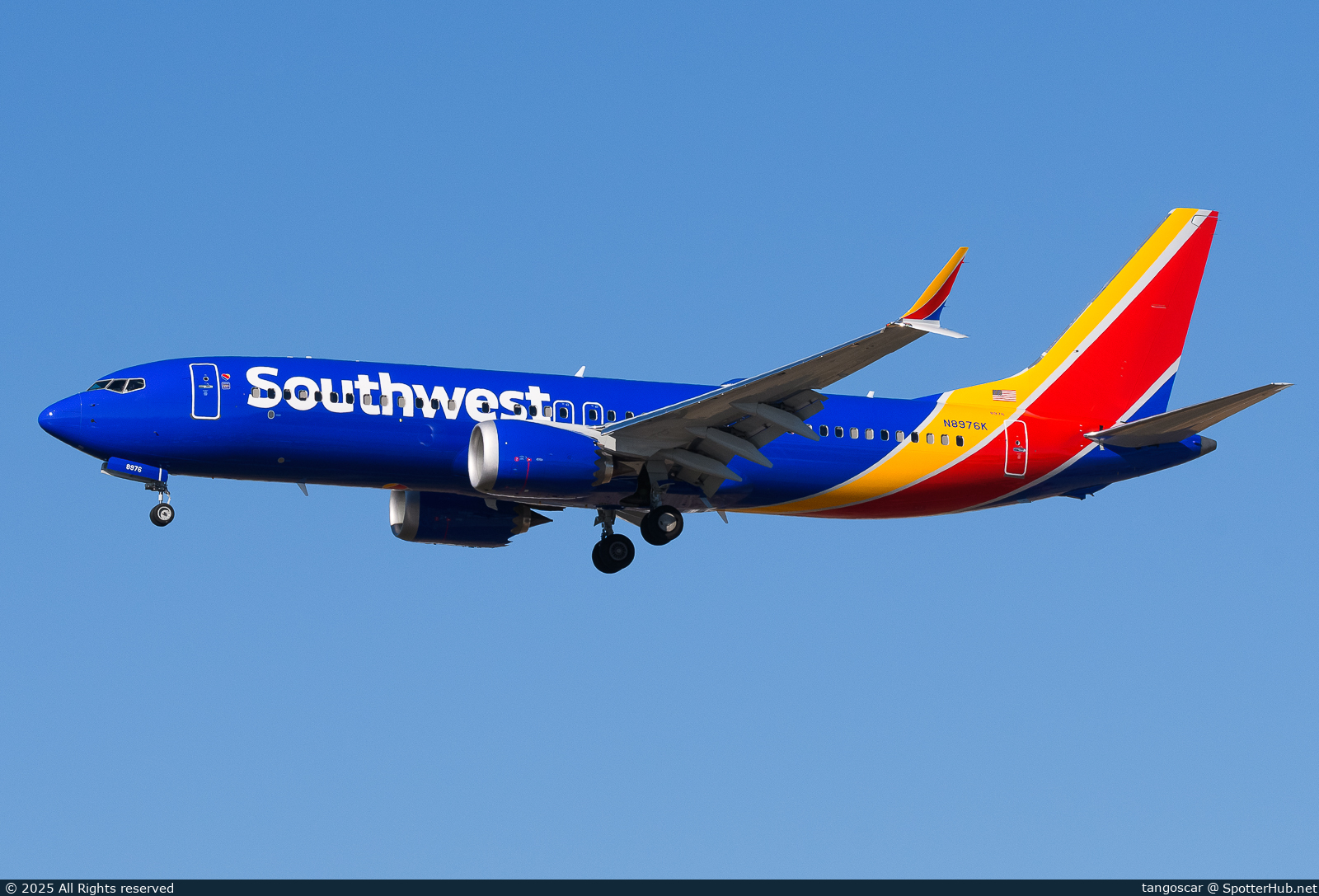 Photo of N8976K - Boeing 737 MAX 8 operated by Southwest Airlines