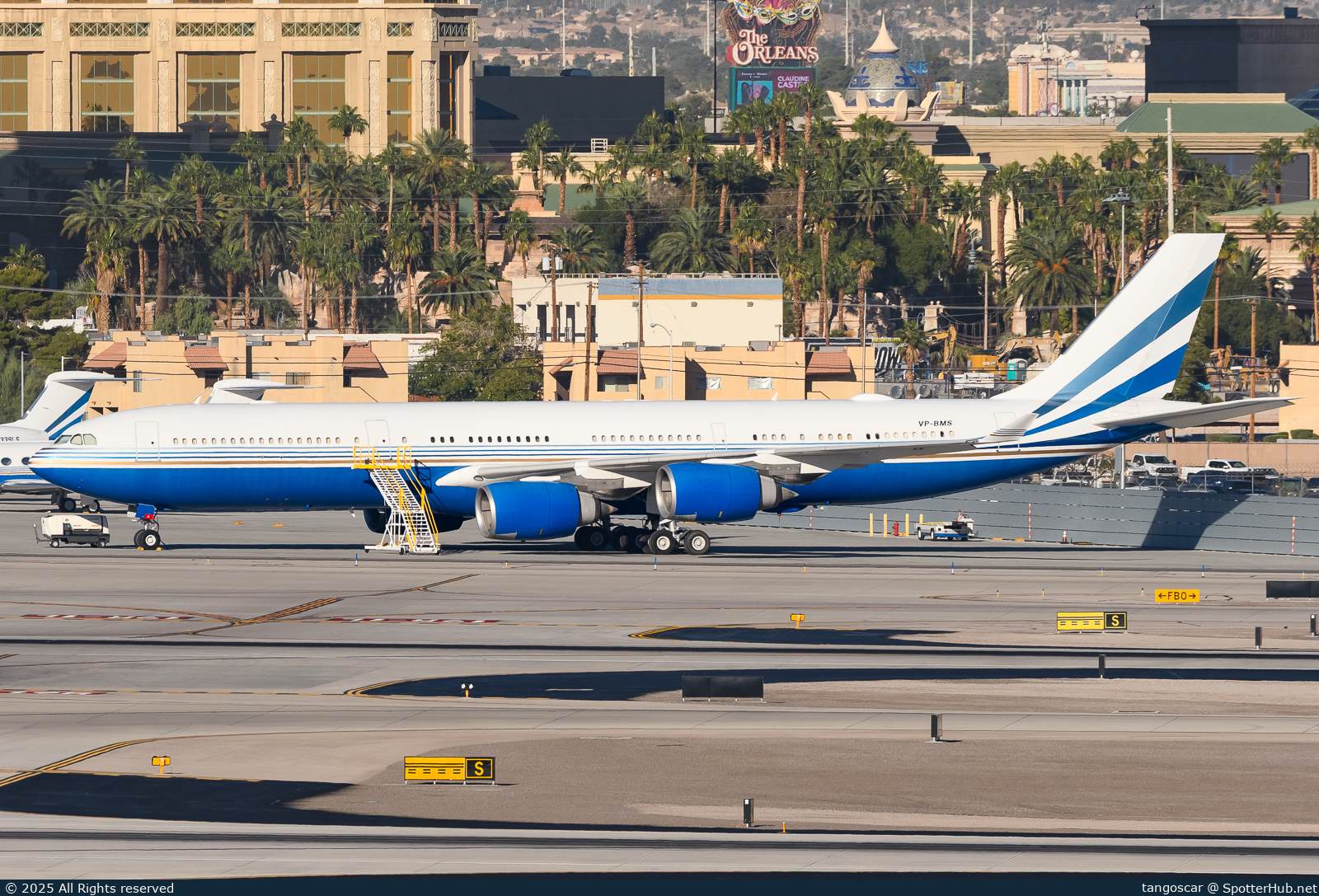 Photo of VP-BMS - Airbus A340-541 operated by Las Vegas Sands Corp.