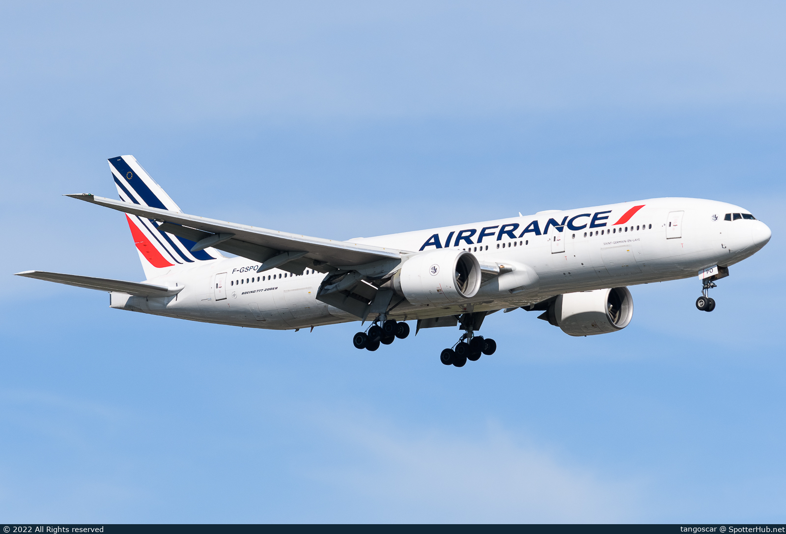 Photo of F-GSPO - Boeing 777-228(ER) operated by Air France