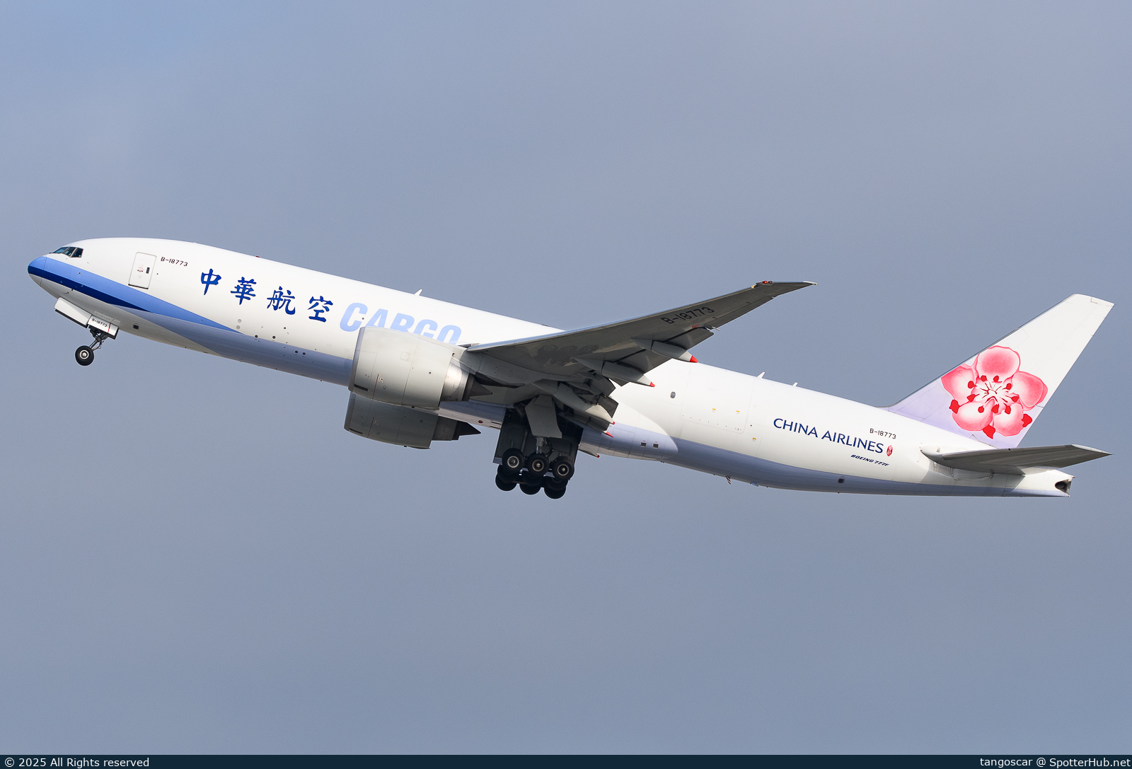 Photo of B-18773 - Boeing 777-F operated by China Airlines Cargo
