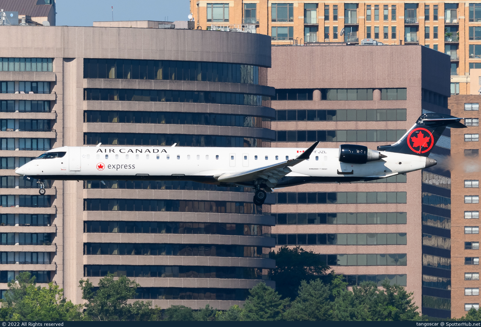 Photo of C-FJZL - Bombardier CRJ-900LR operated by Air Canada Express (opb Jazz Air)
