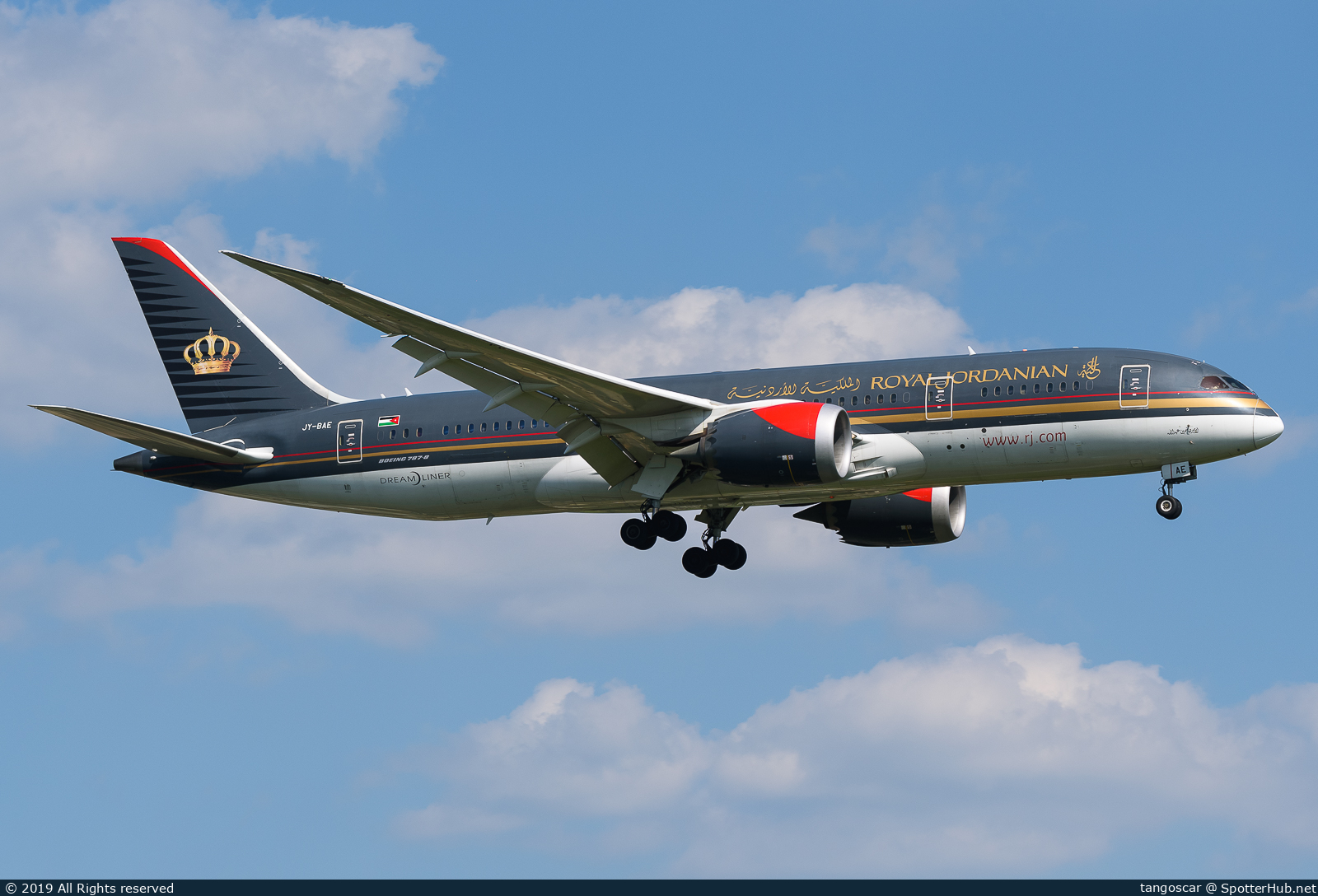 Photo of JY-BAE - Boeing 787-8 Dreamliner operated by Royal Jordanian Airlines
