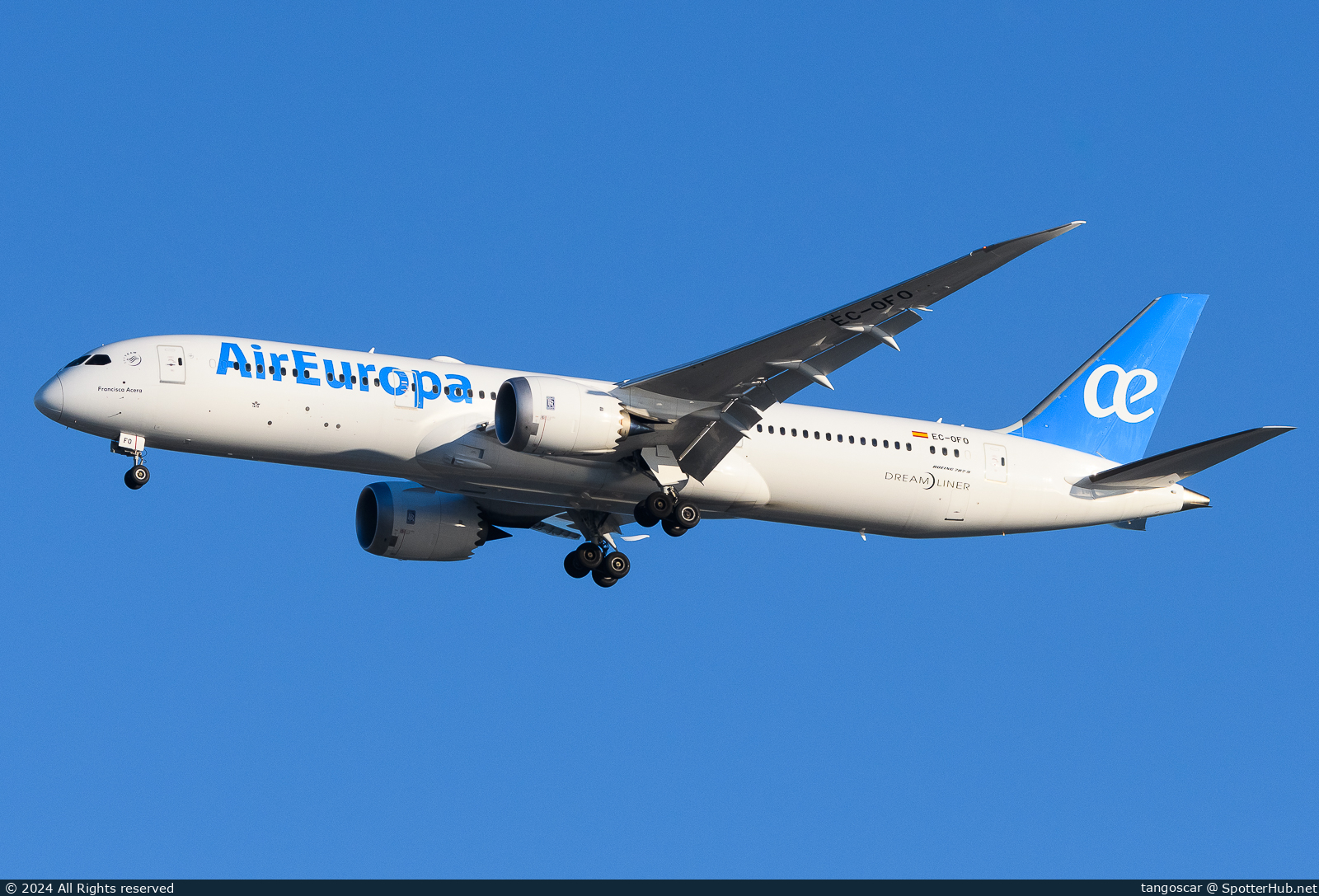 Photo of EC-OFO - Boeing 787-9 Dreamliner operated by Air Europa