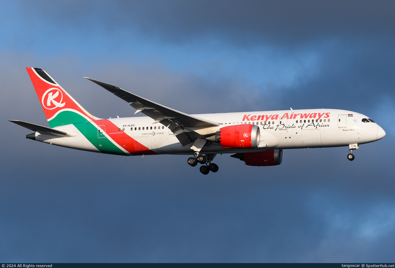 Photo of 5Y-KZC - Boeing 787-8 Dreamliner operated by Kenya Airways