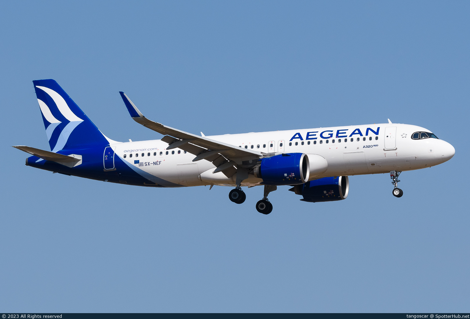 Photo of SX-NEF - Airbus A320-271N operated by Aegean Airlines