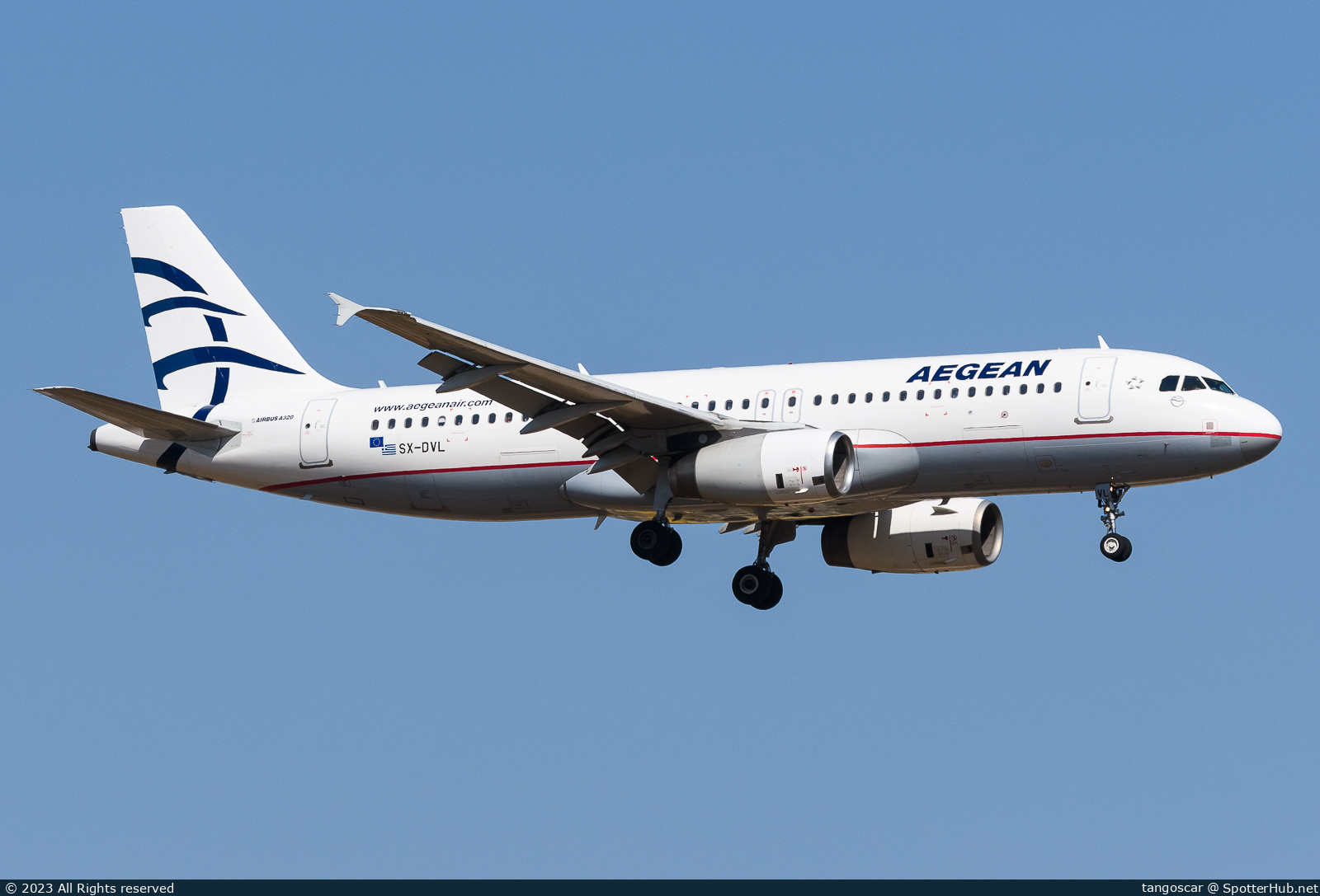 Photo of SX-DVL - Airbus A320-232 operated by Aegean Airlines