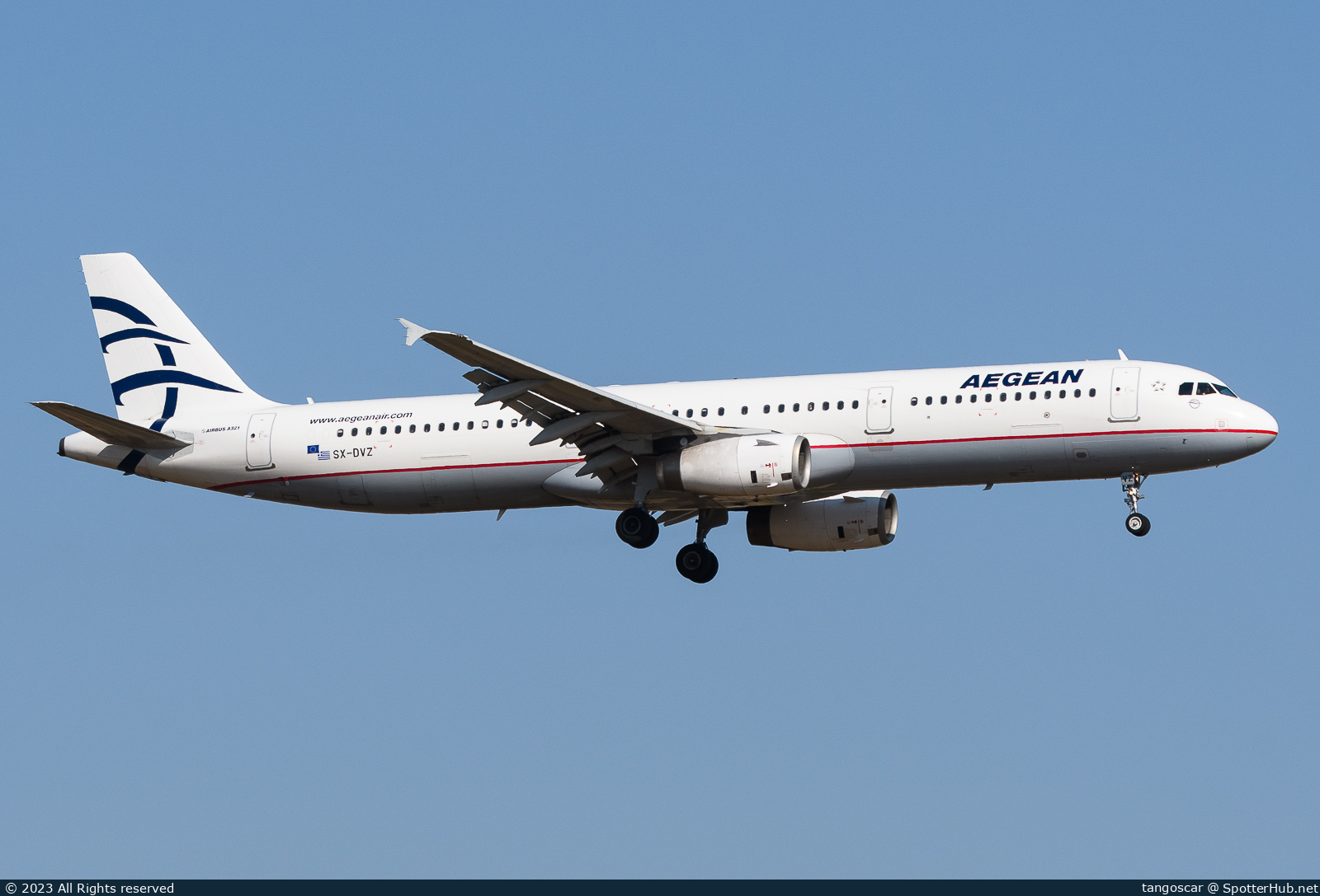 Photo of SX-DVZ - Airbus A321-231 operated by Aegean Airlines