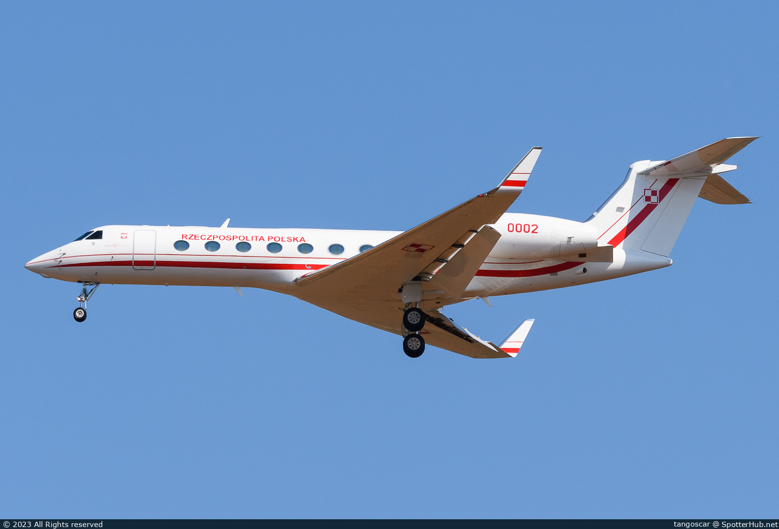 Photo of 0002 - Gulfstream GV-SP (G550) operated by Government of Poland