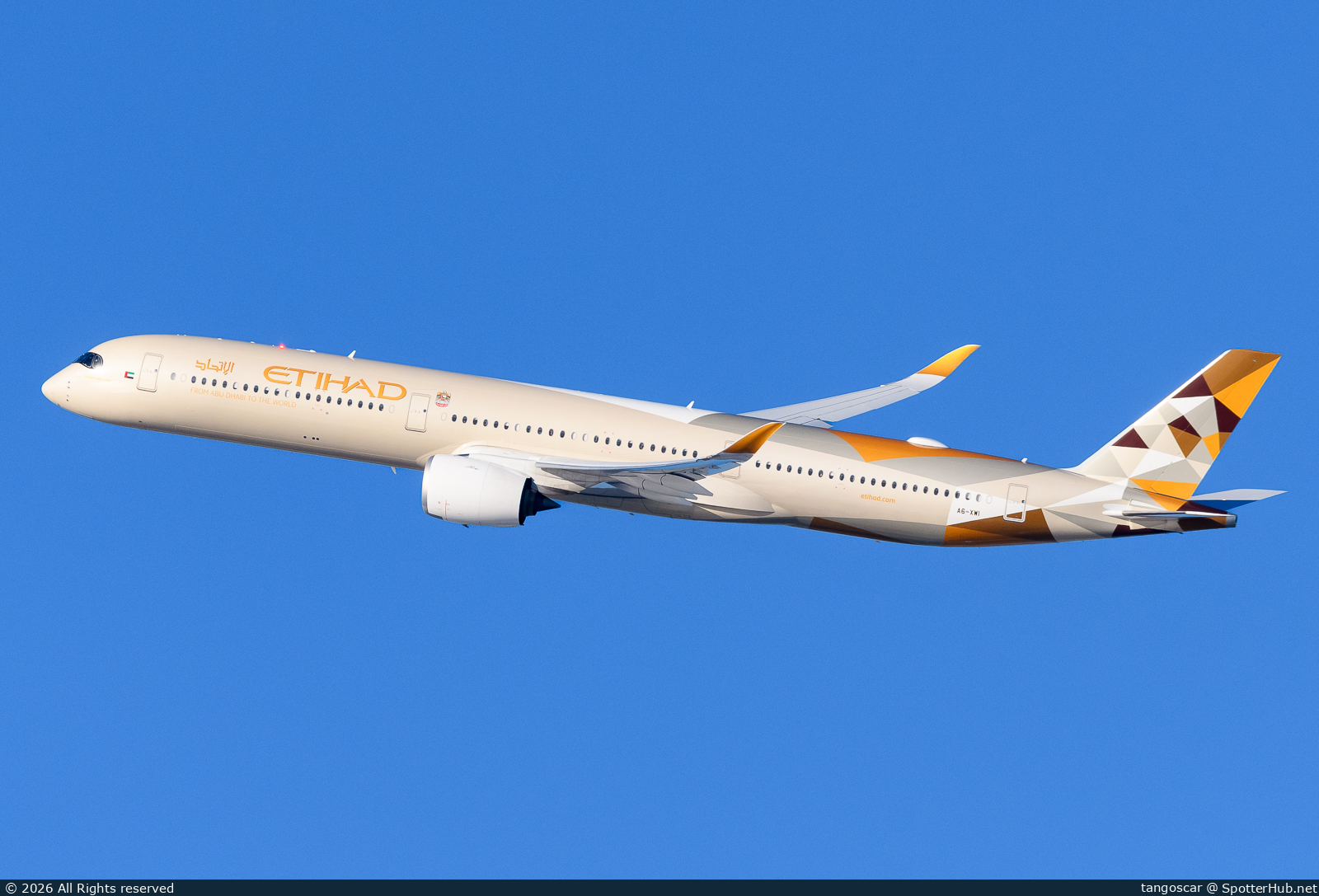 Photo of A6-XWI - Airbus A350-1041 operated by Etihad Airways