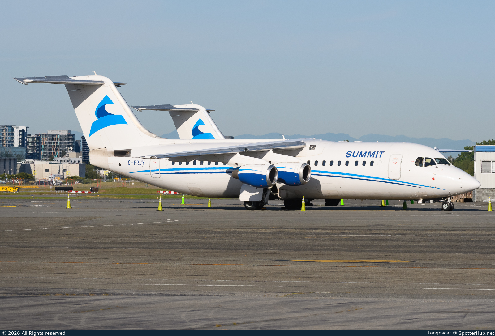 Photo of C-FRJY - British Aerospace Avro RJ100 operated by Summit Air