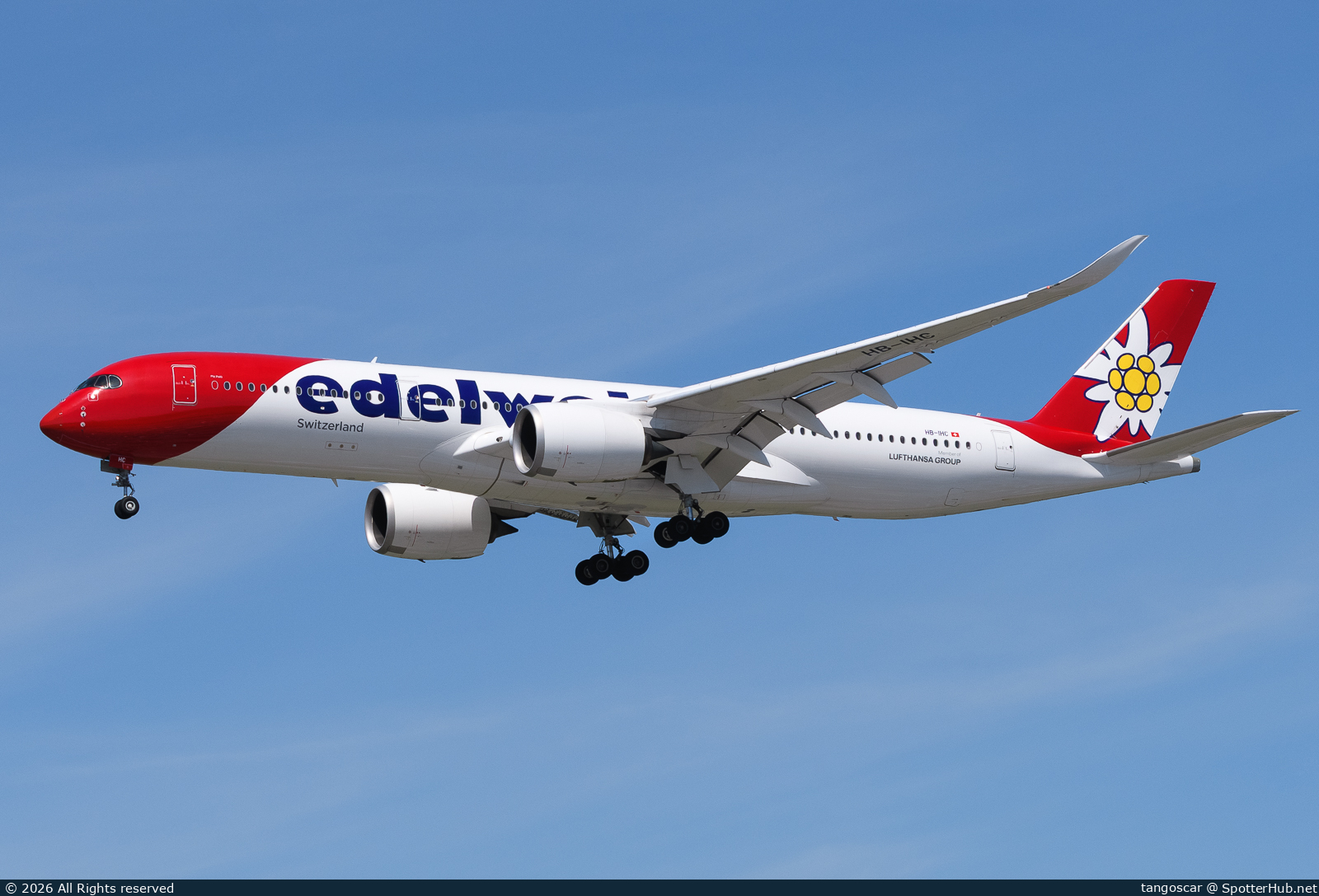 Photo of HB-IHC - Airbus A350-941 operated by Edelweiss Air