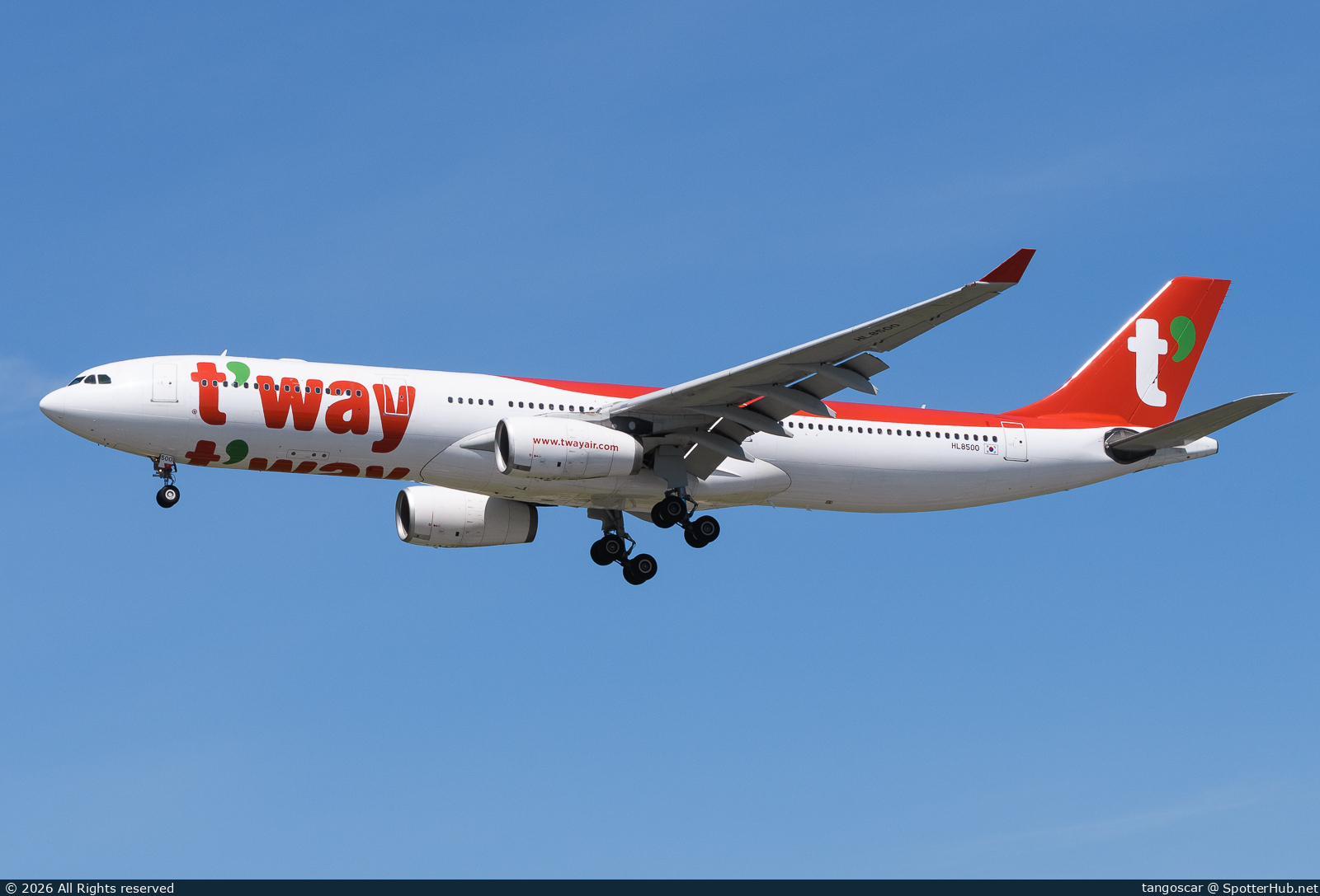 Photo of HL8500 - Airbus A330-343 operated by T'Way Air