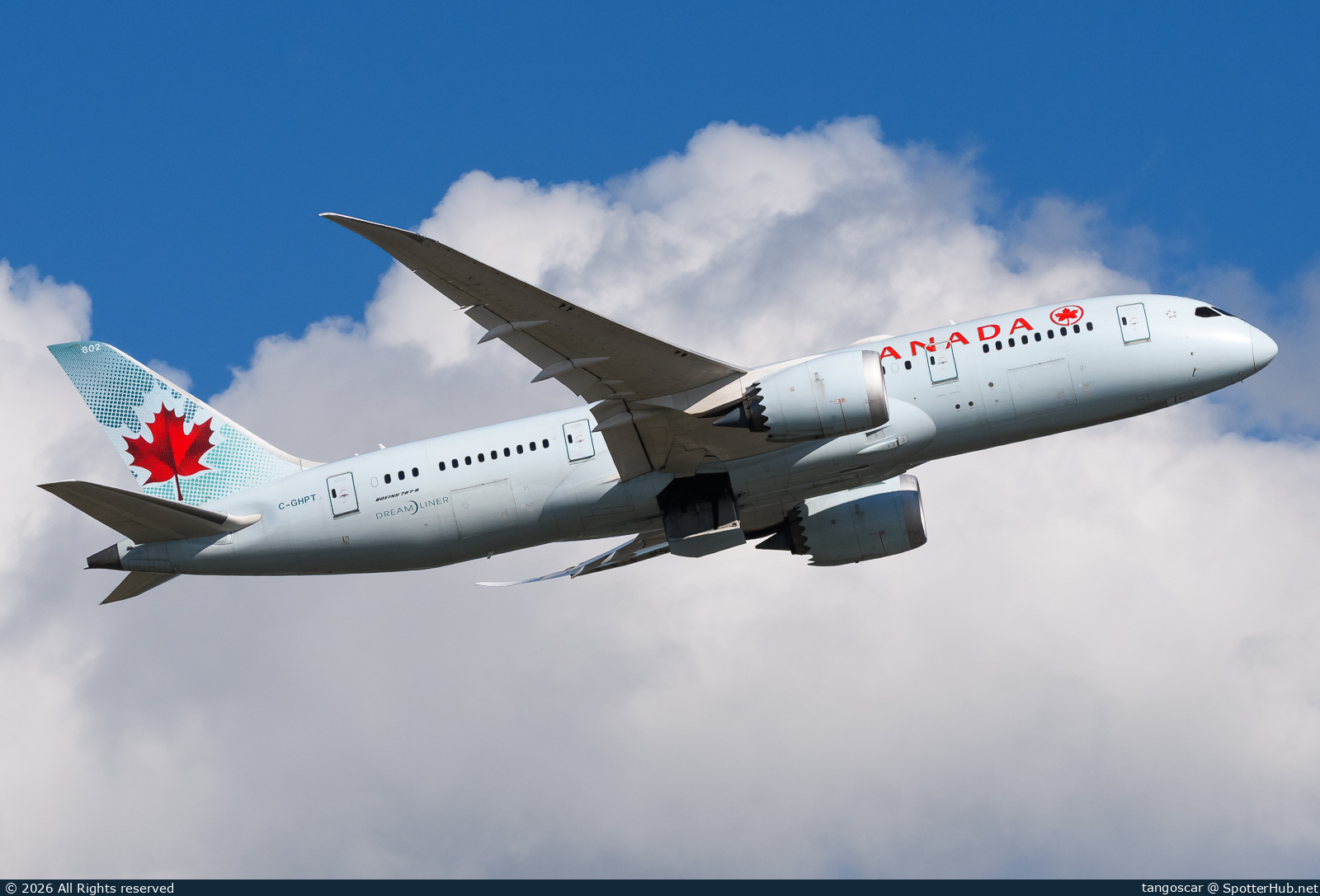 Photo of C-GHPT - Boeing 787-8 Dreamliner operated by Air Canada