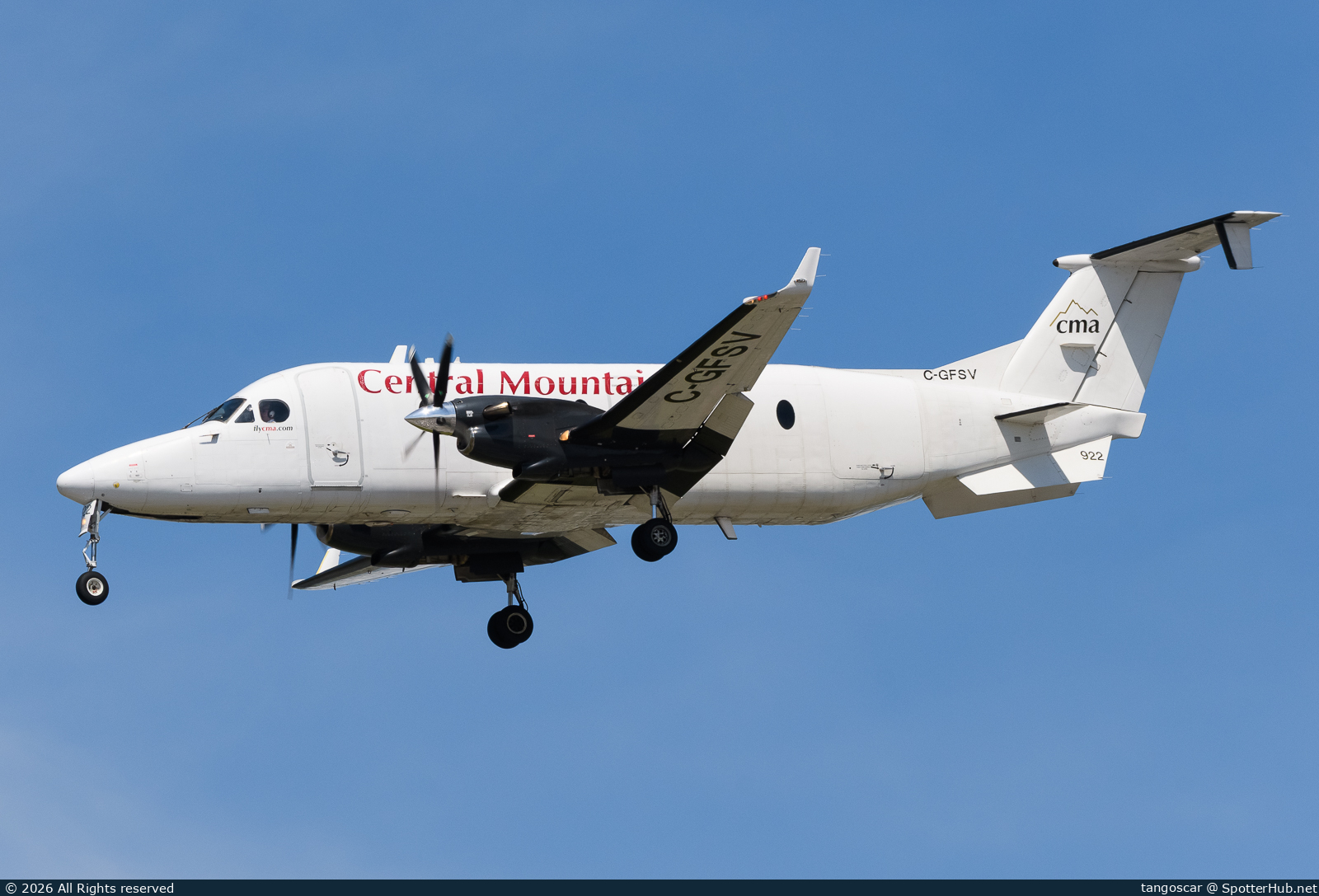Photo of C-GFSV - Beechcraft 1900D operated by Central Mountain Air