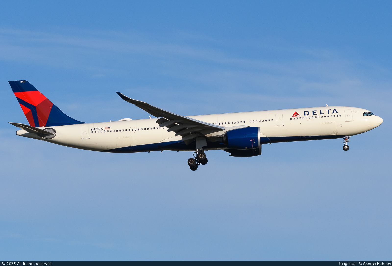 Photo of N431DX - Airbus A330-941 operated by Delta Air Lines