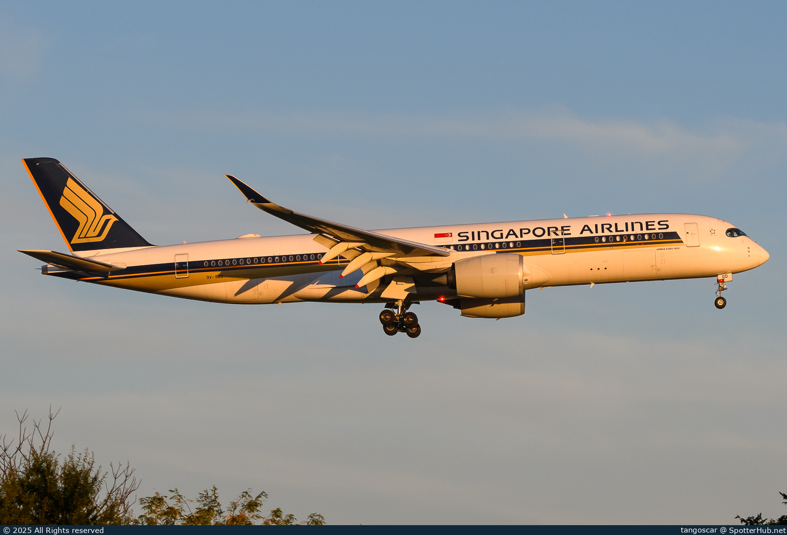 Photo of 9V-SGD - Airbus A350-941 operated by Singapore Airlines