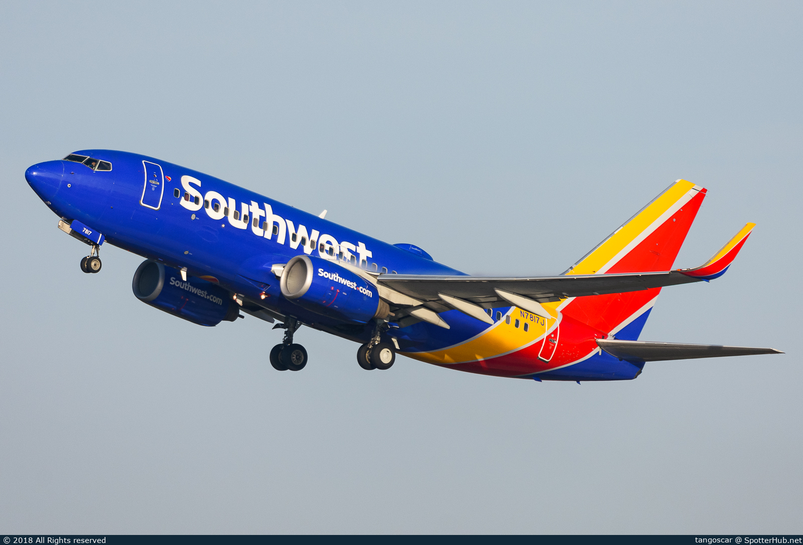 Photo of N7817J - Boeing 737-7L9 operated by Southwest Airlines