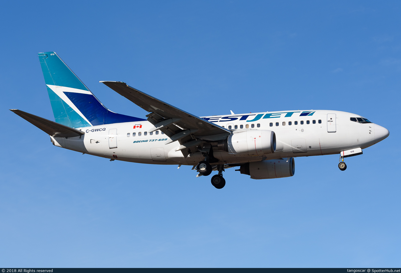 Photo of C-GWCQ - Boeing 737-6CT operated by WestJet Airlines
