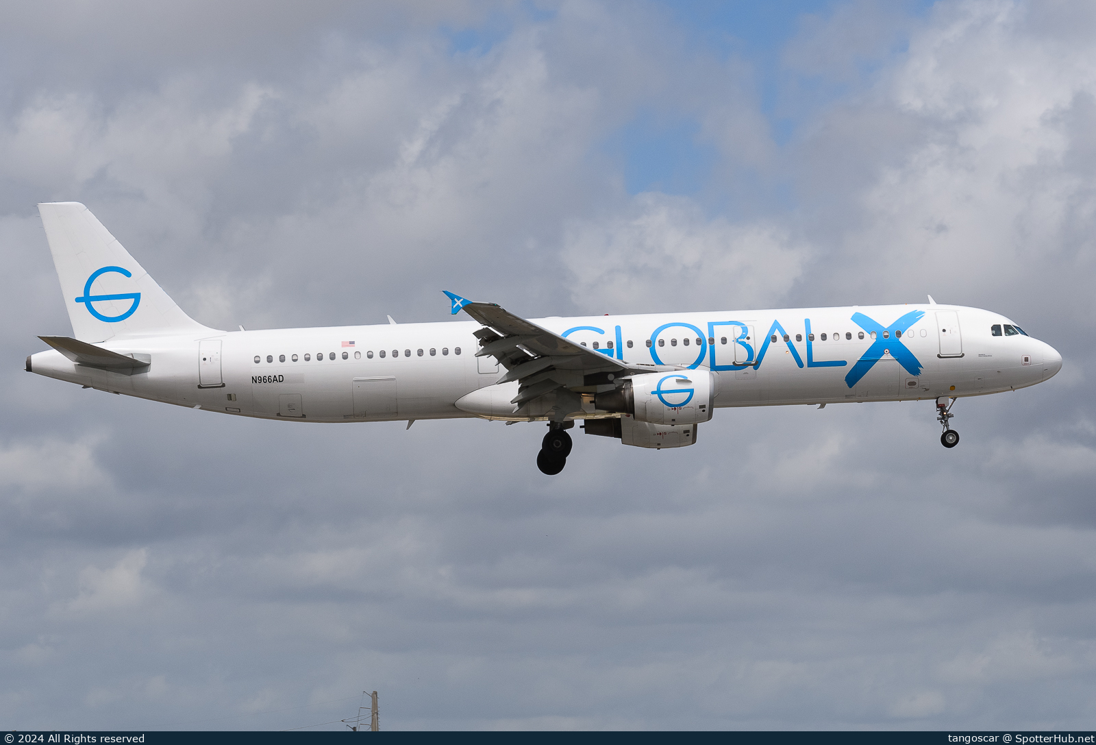 Photo of N966AD - Airbus A321-211 operated by GlobalX Airlines