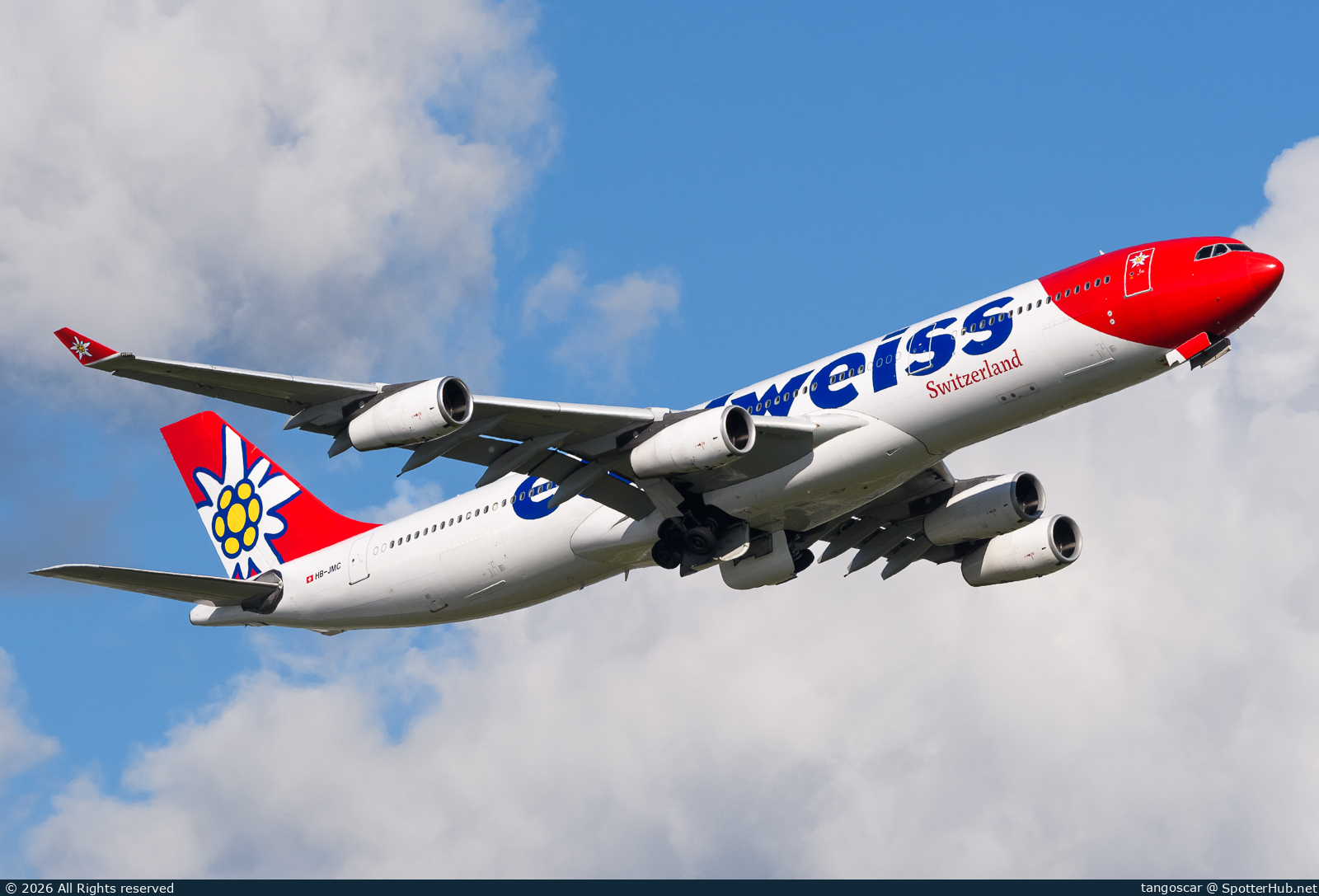 Photo of HB-JMC - Airbus A340-313 operated by Edelweiss Air