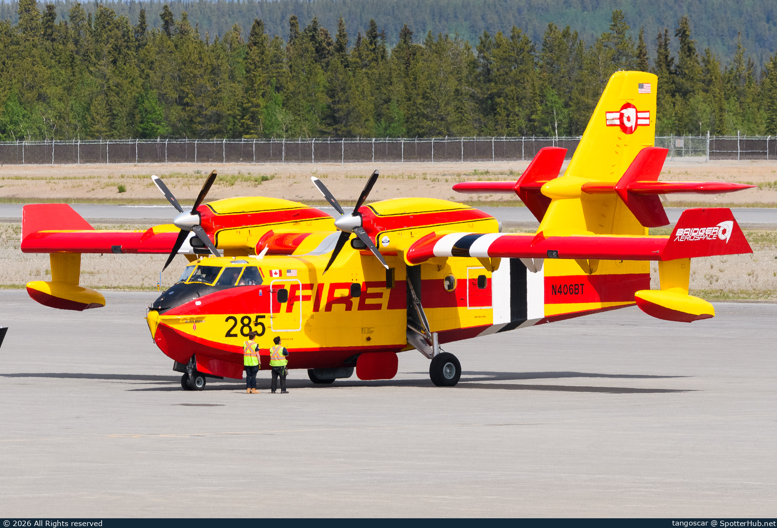 Photo of N406BT - Canadair CL-215T Scooper at Erik Nielsen International