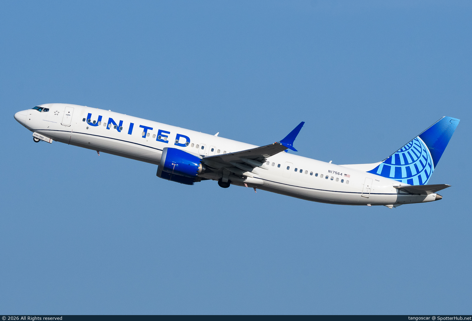 Photo of N17564 - Boeing 737 MAX 9 operated by United Airlines