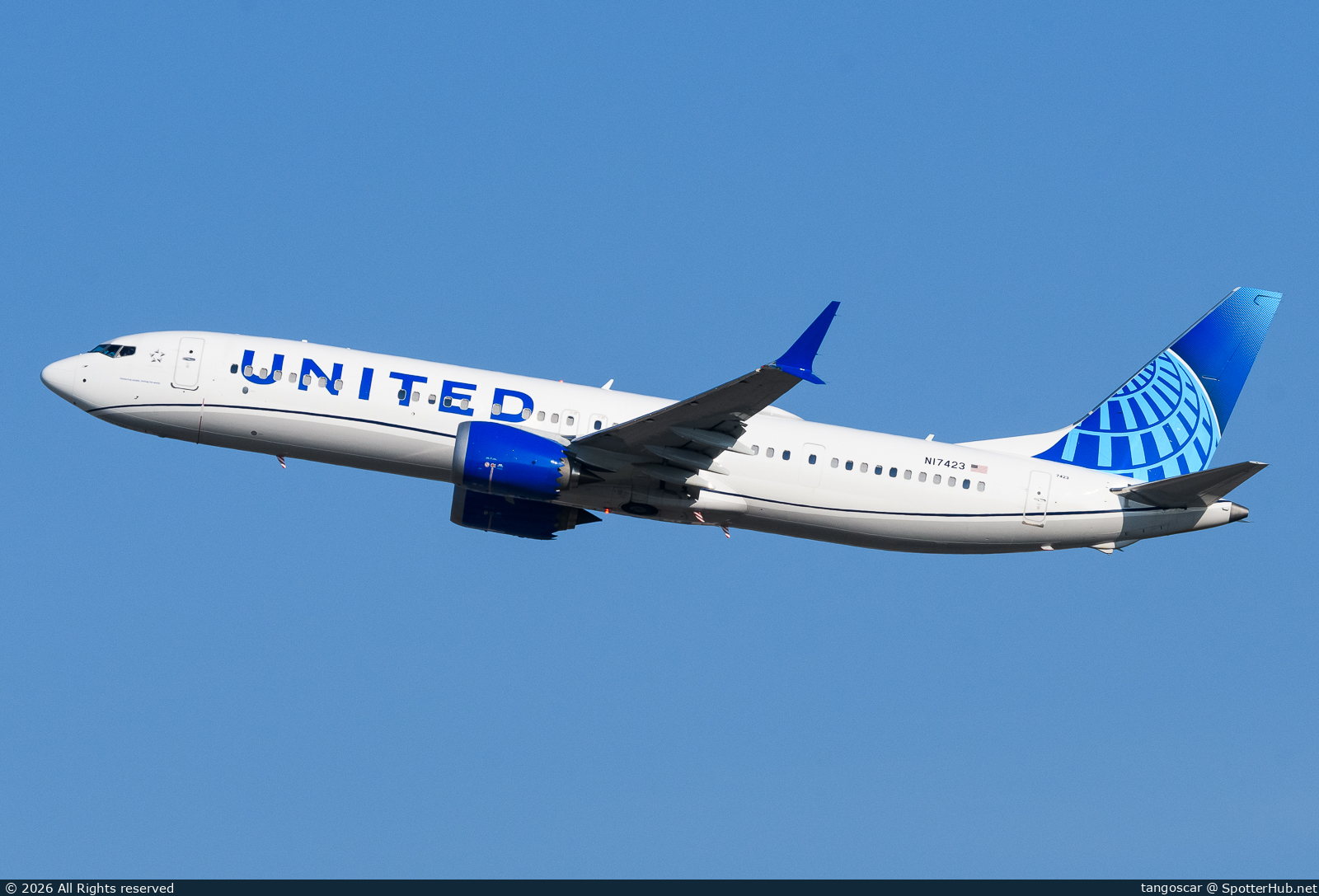 Photo of N17423 - Boeing 737 MAX 9 operated by United Airlines