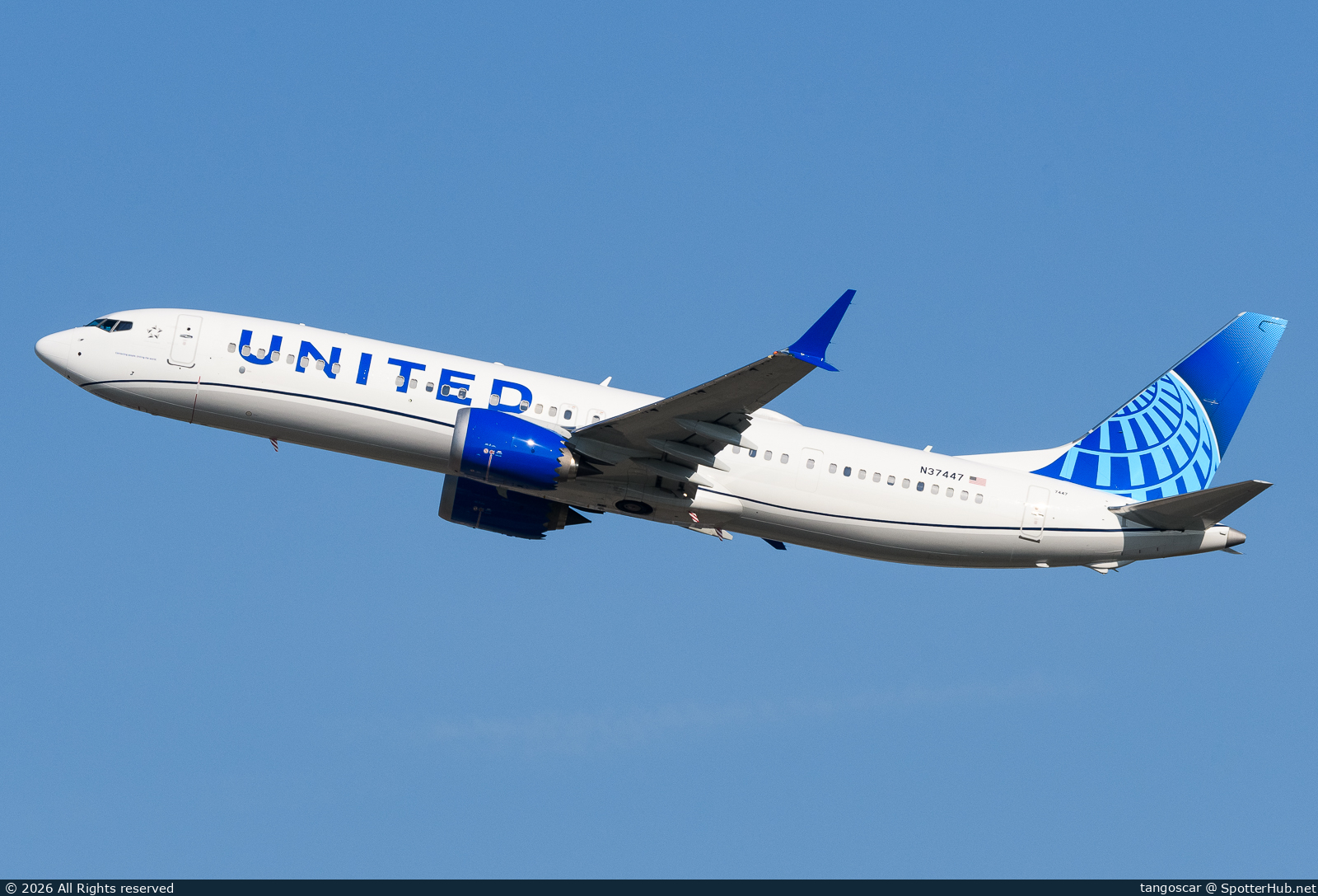 Photo of N37447 - Boeing 737 MAX 9 operated by United Airlines