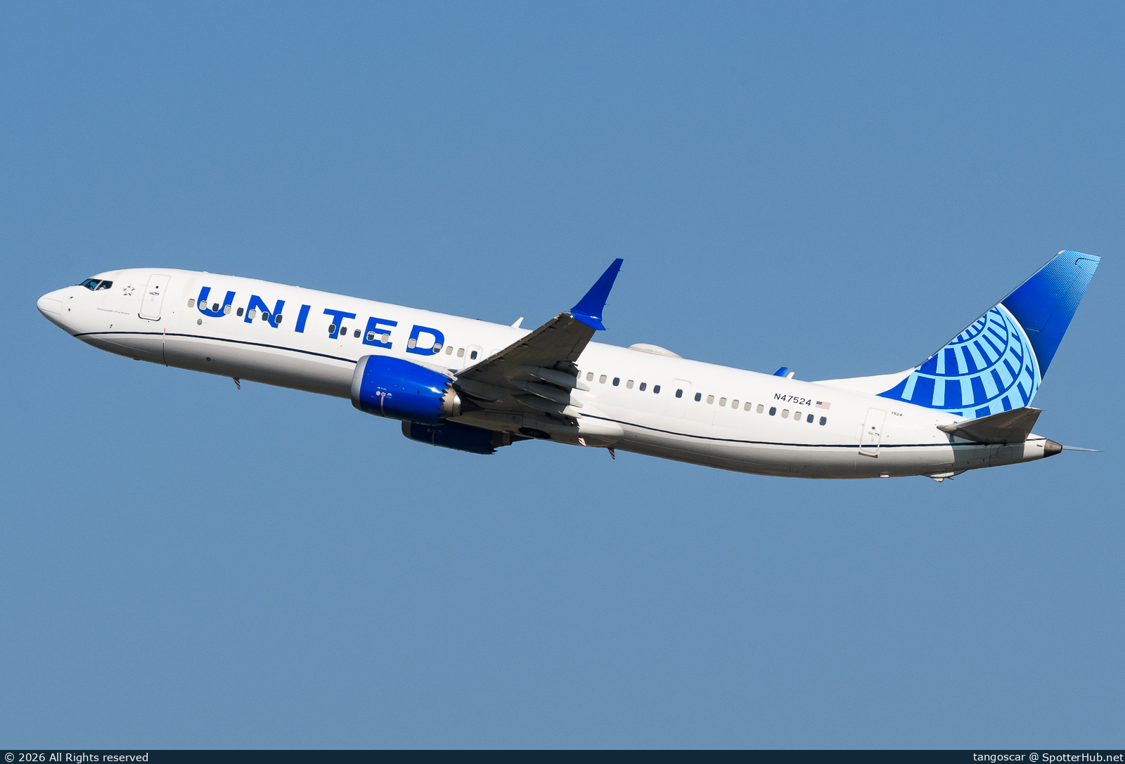 Photo of N47524 - Boeing 737 MAX 9 operated by United Airlines