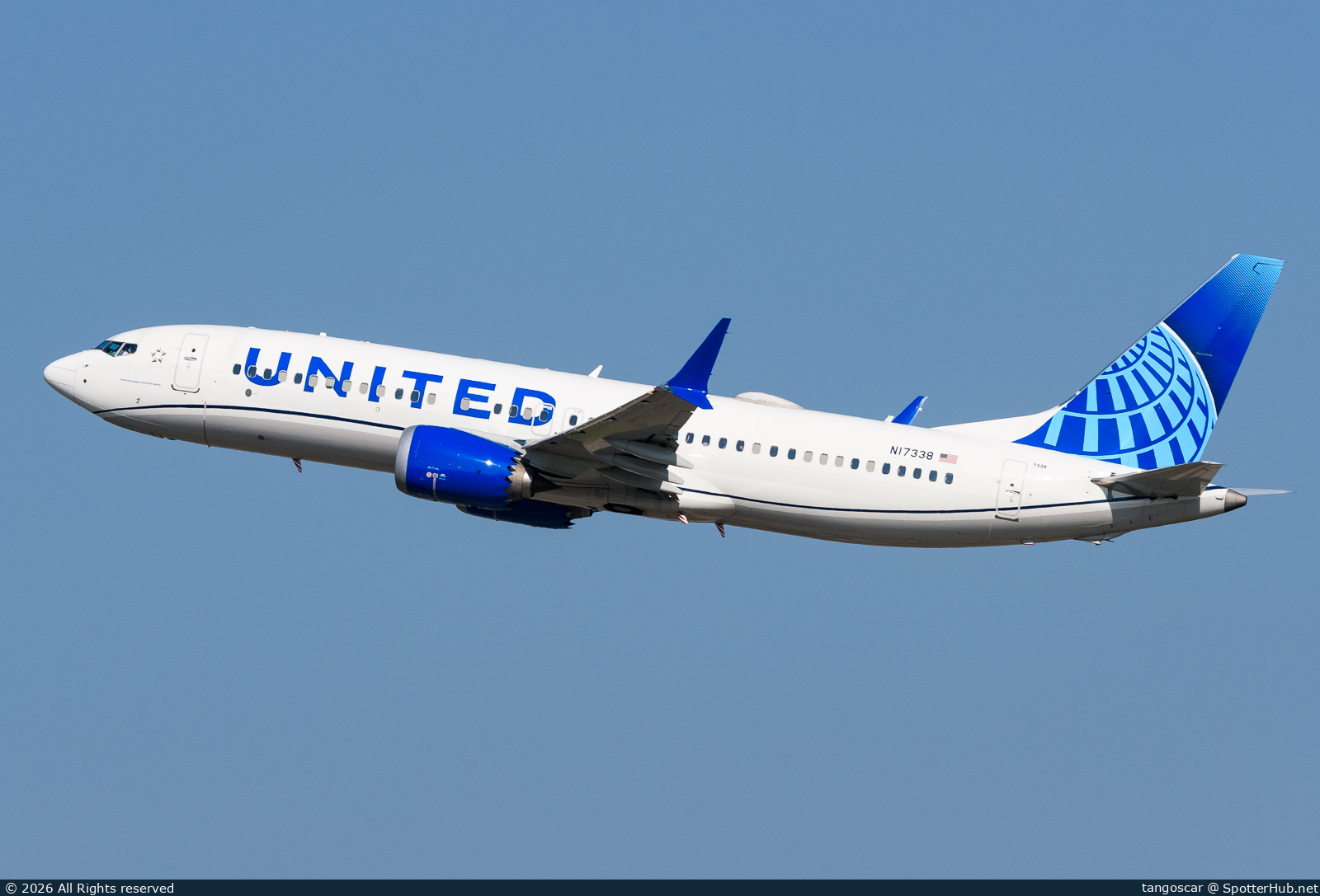 Photo of N17338 - Boeing 737 MAX 8 operated by United Airlines