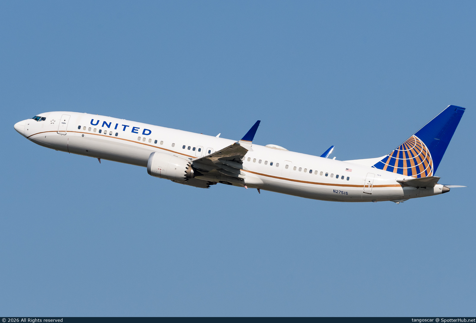 Photo of N27515 - Boeing 737 MAX 9 operated by United Airlines