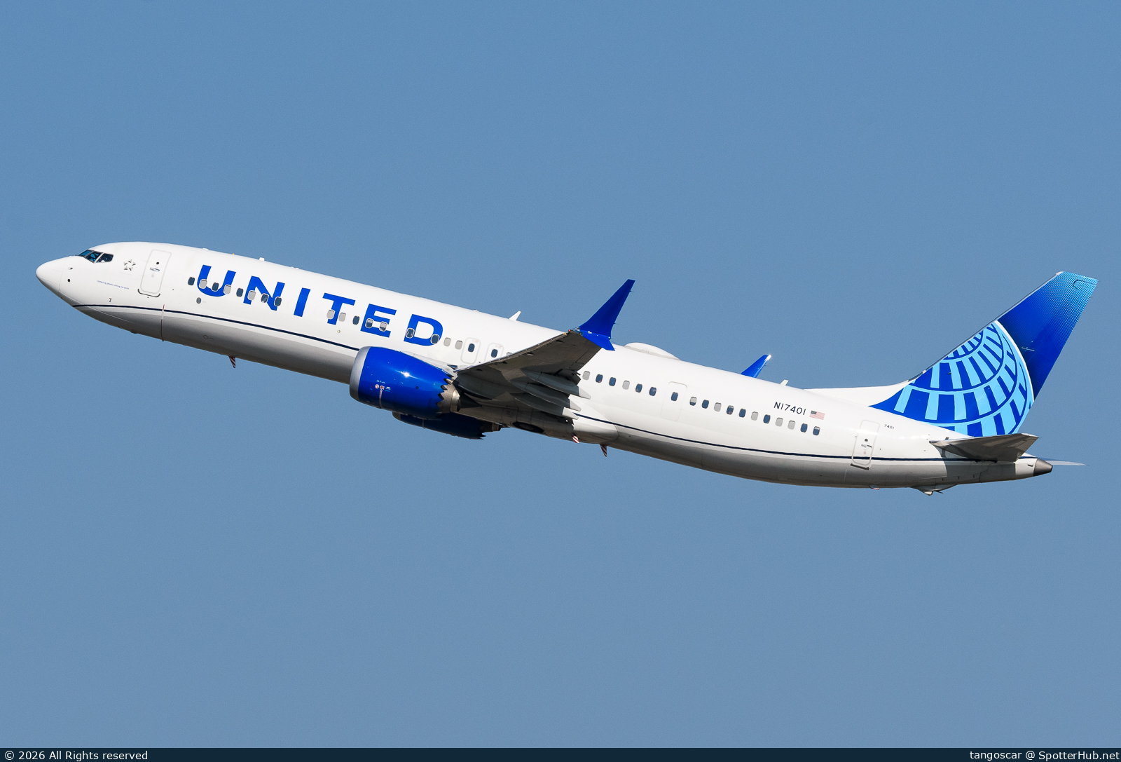 Photo of N17401 - Boeing 737 MAX 9 operated by United Airlines