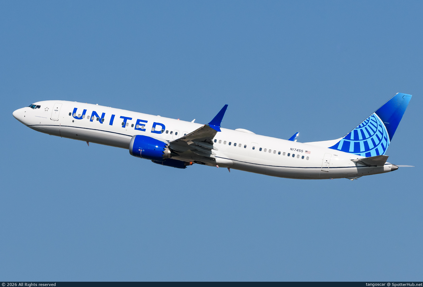 Photo of N17455 - Boeing 737 MAX 9 operated by United Airlines