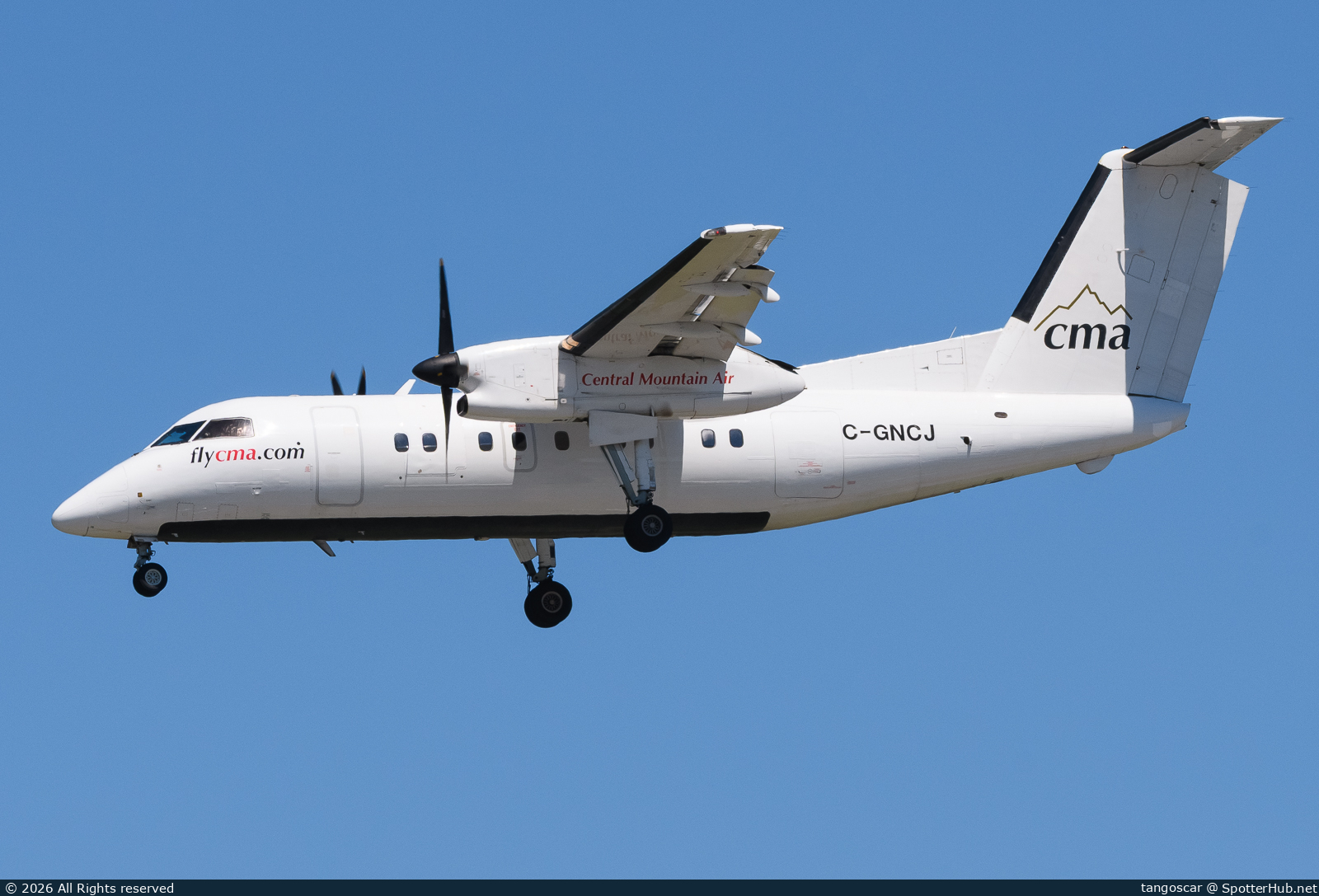 Photo of C-GNCJ - Bombardier DHC-8-102 Dash 8 100 operated by Central Mountain Air